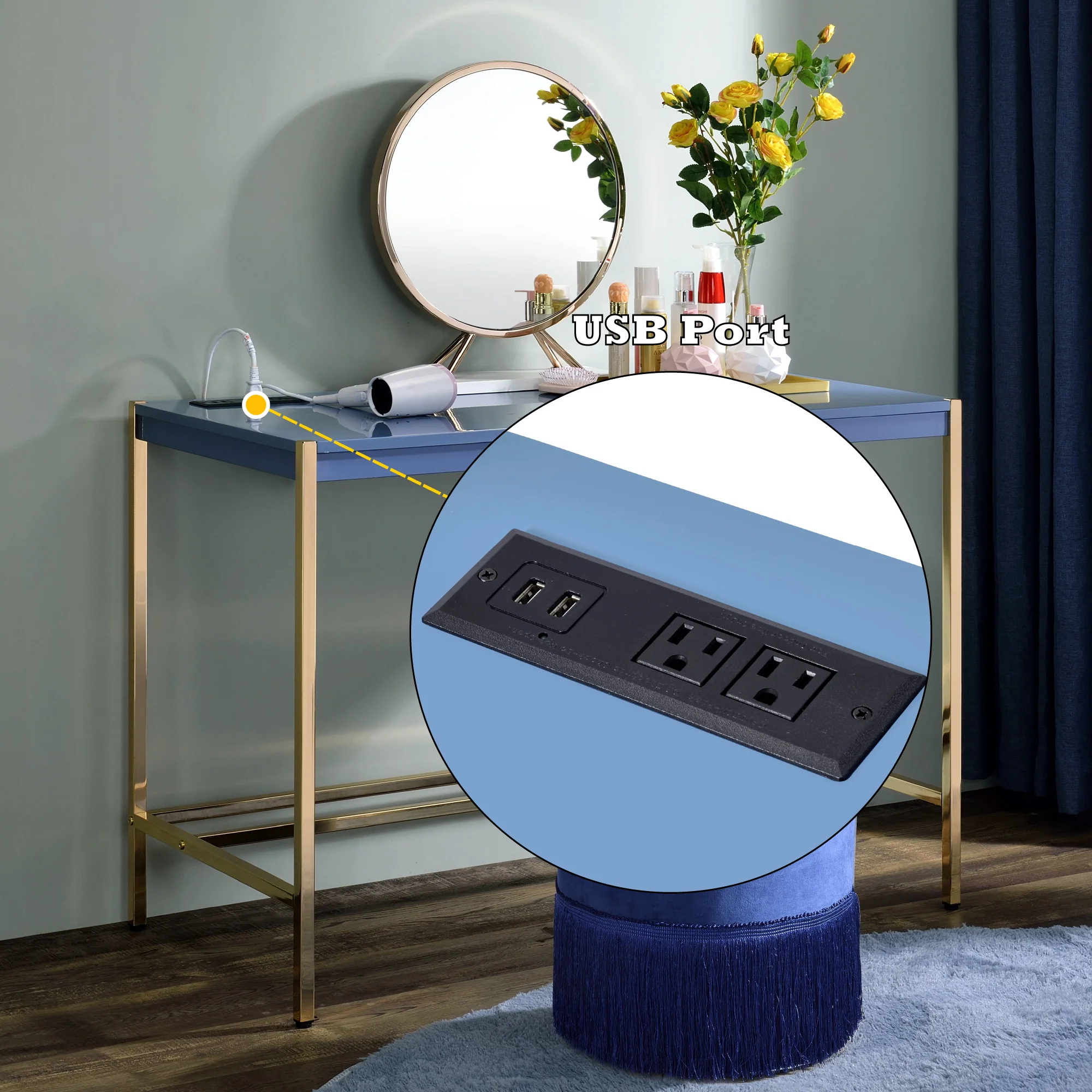 Midriaks Writing Desk w/USB Port - Image 10