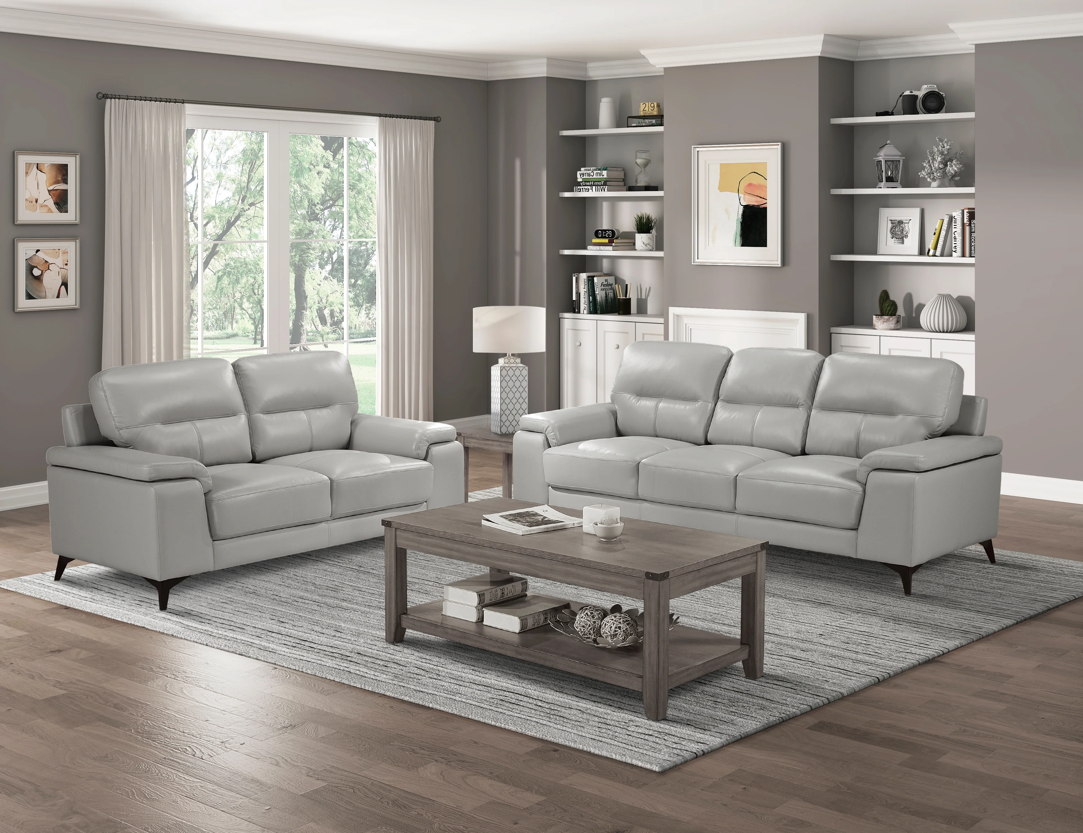 Mischa Sofa in Gray - 9514SVE-3 - Image 5