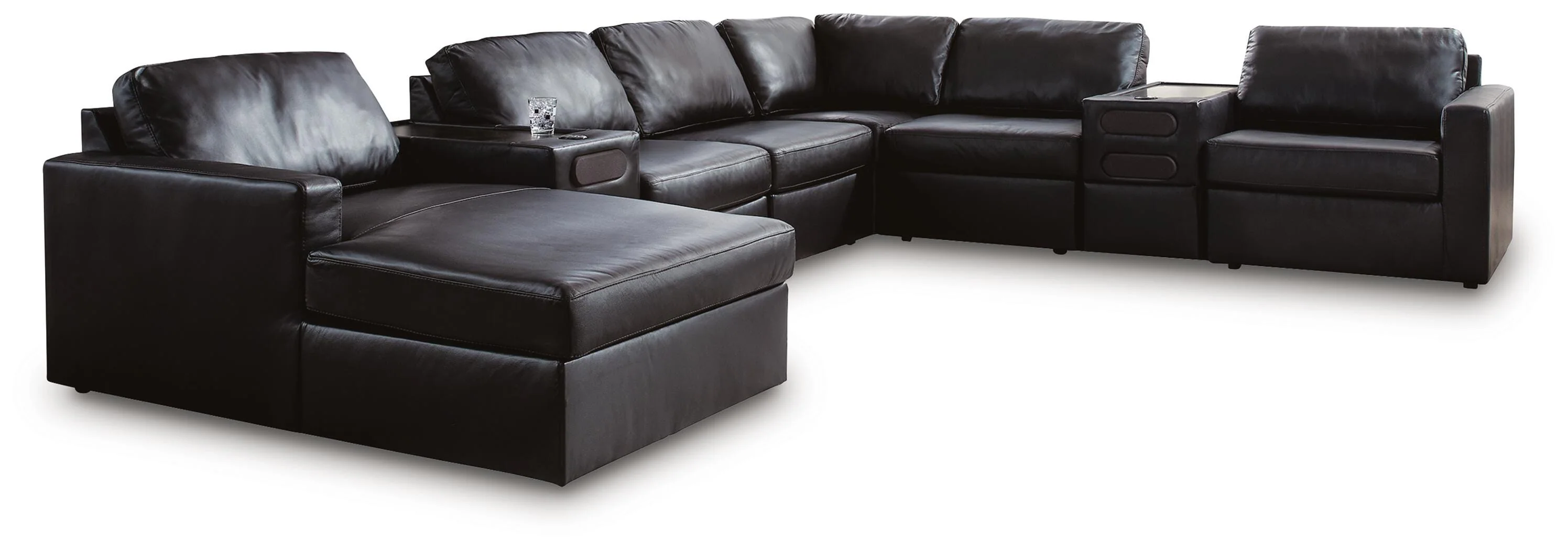 Modmax II Sectional with Chaise and Audio Consoles - Image 27