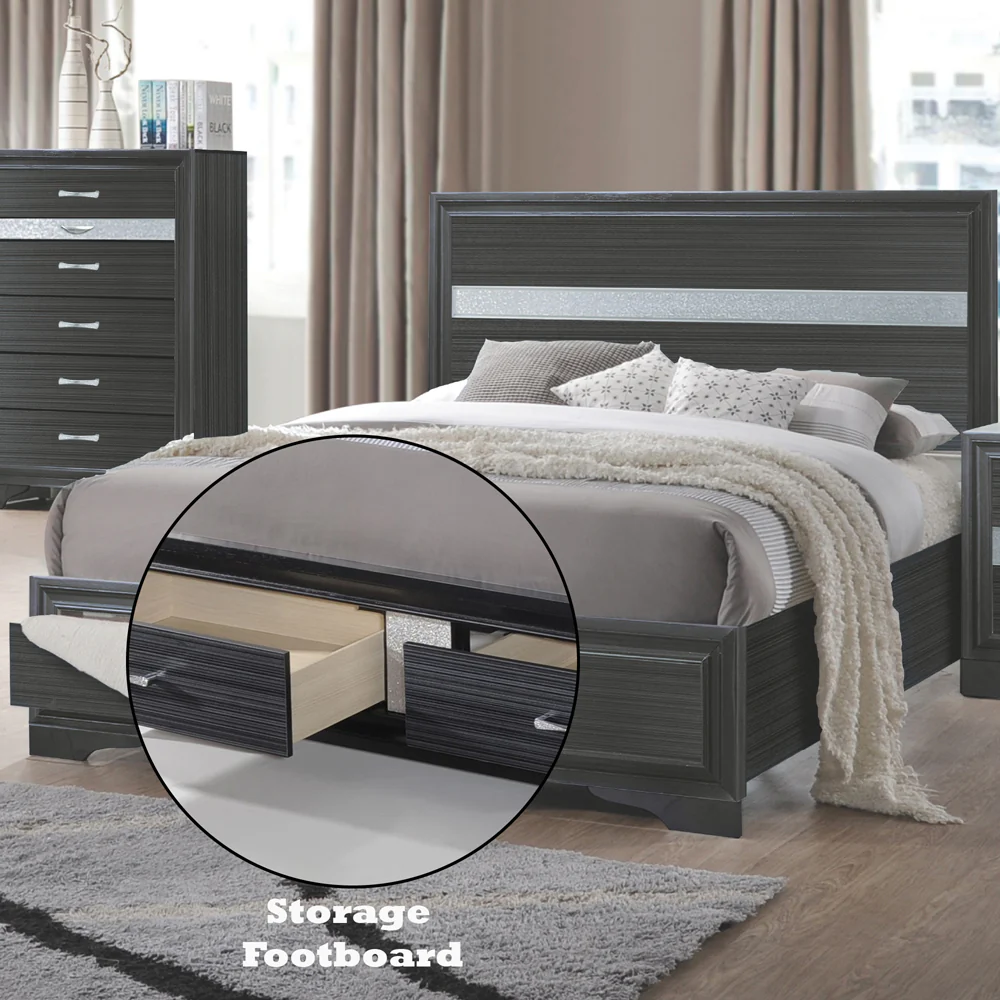 Naima Eastern King Bed w/Storage - Image 8
