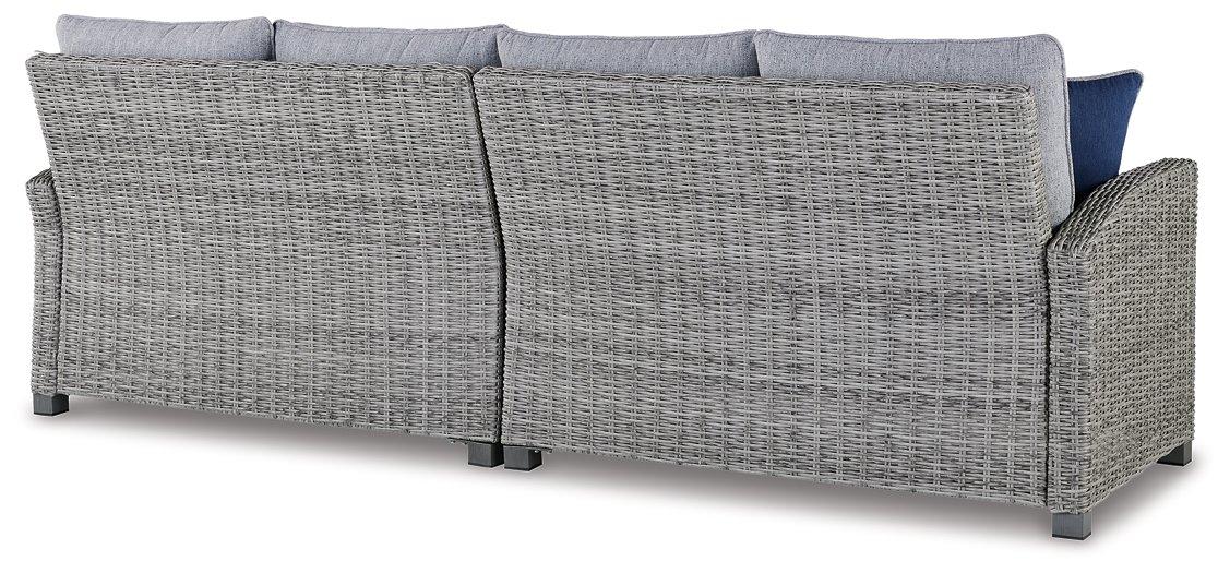 Naples Beach Outdoor Right and Left-arm Facing Loveseat with Cushion (Set of 2) - Image 5