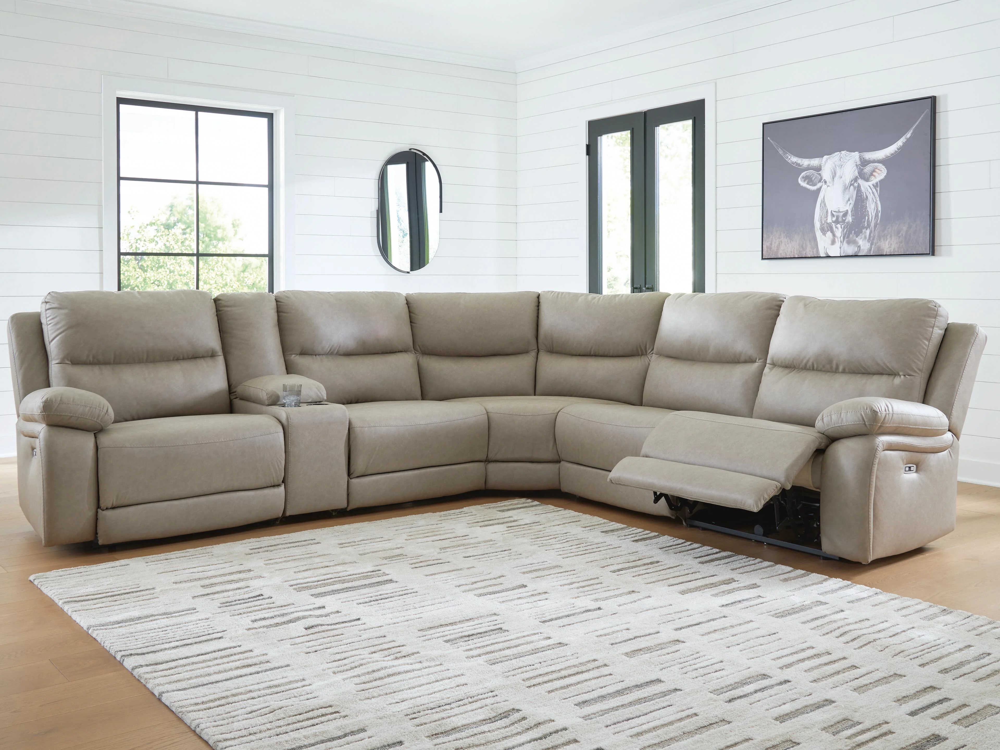 Narwhal Place Reclining Sectional with Storage Console - Image 3