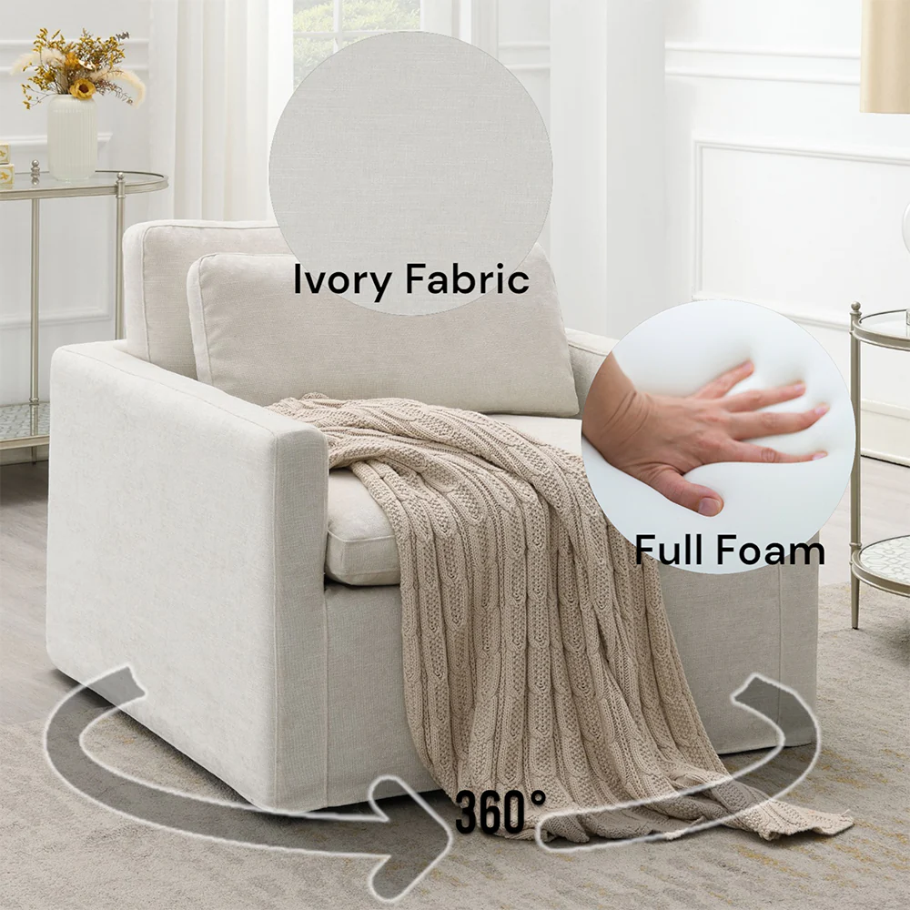 Naveen Swivel Chair w/Pillow - Image 6
