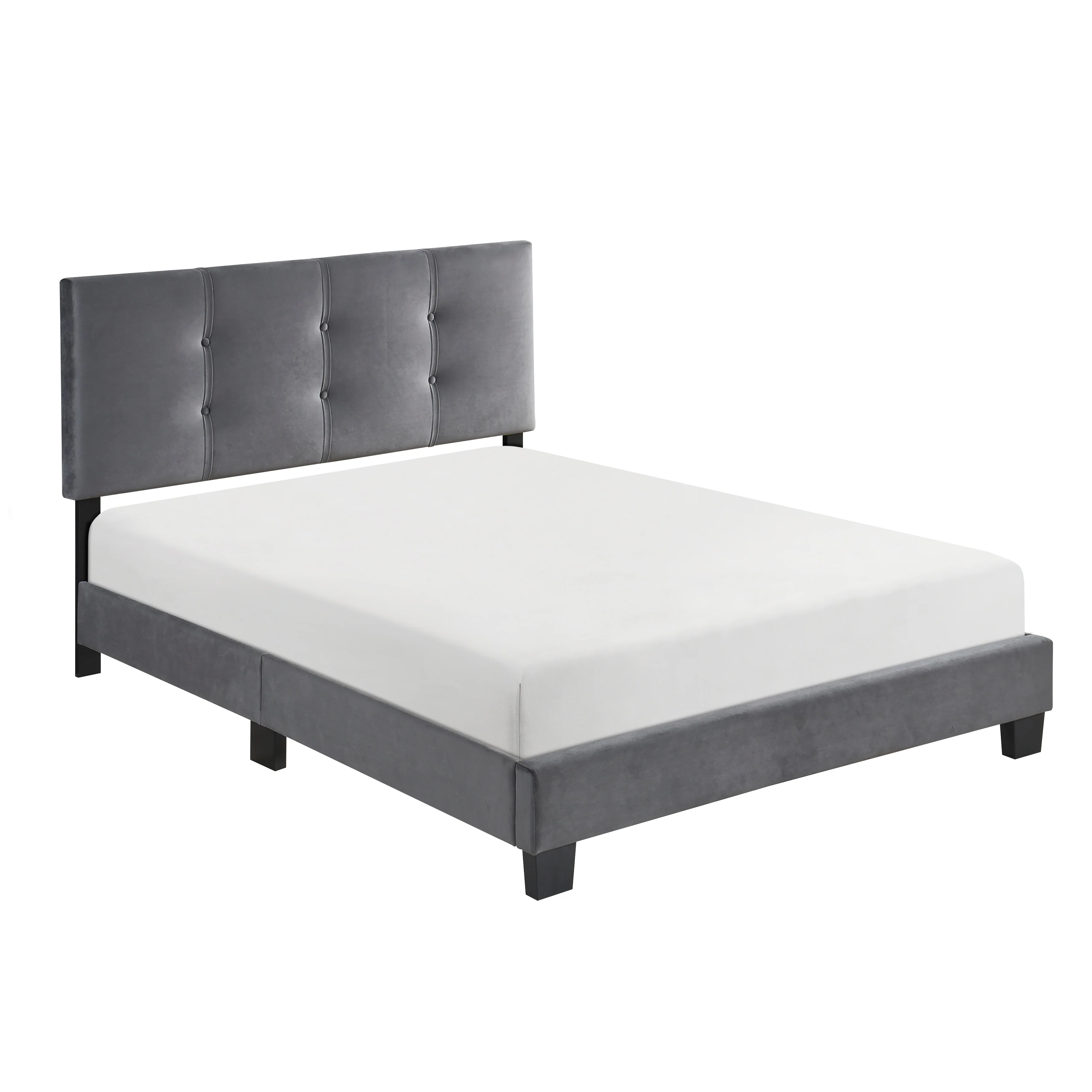 Newberry Full Platform Bed in Gray - 1350DGF-1 - Image 5