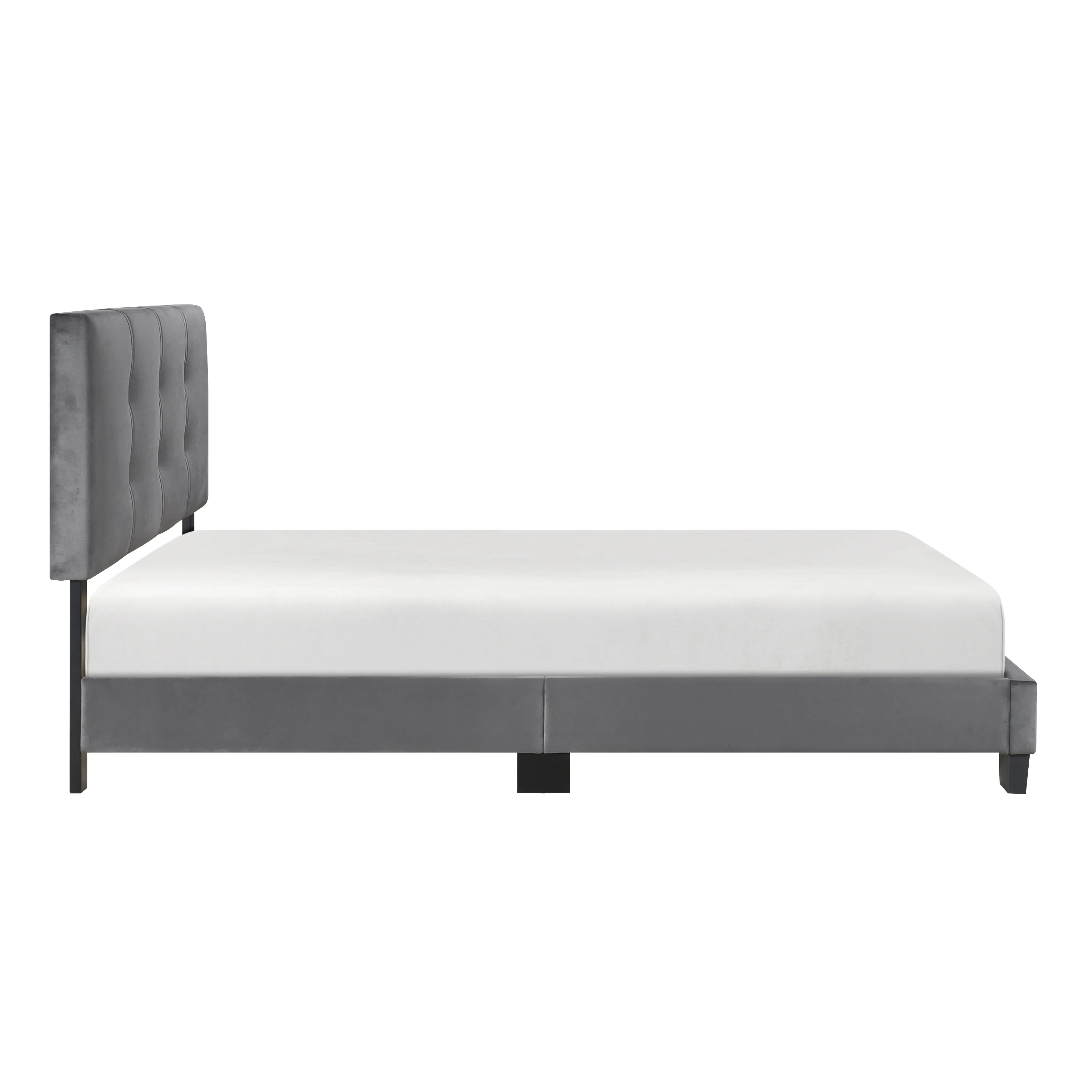 Newberry Full Platform Bed in Gray - 1350DGF-1 - Image 6