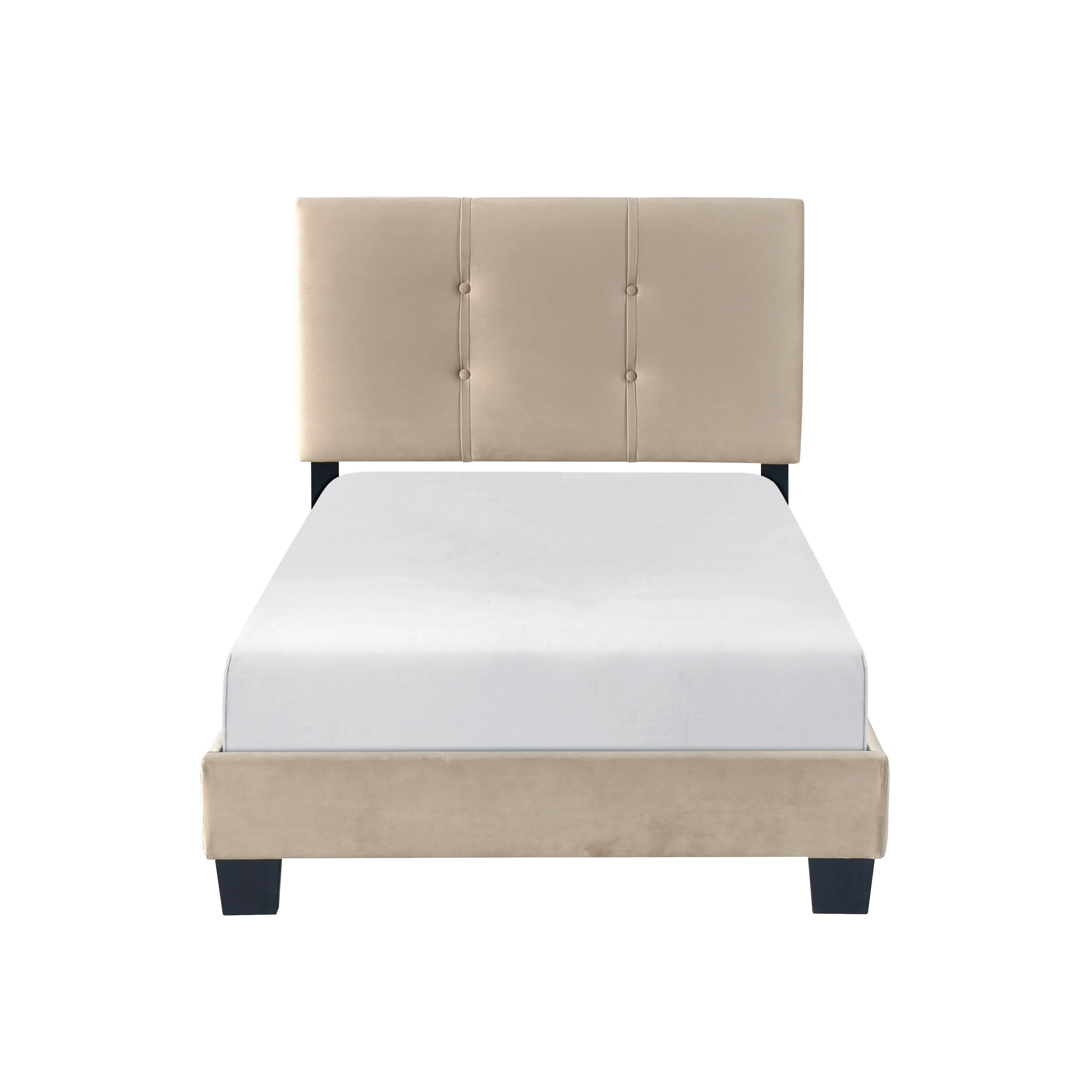 Newberry Twin Platform Bed in Brown - 1350BRT-1