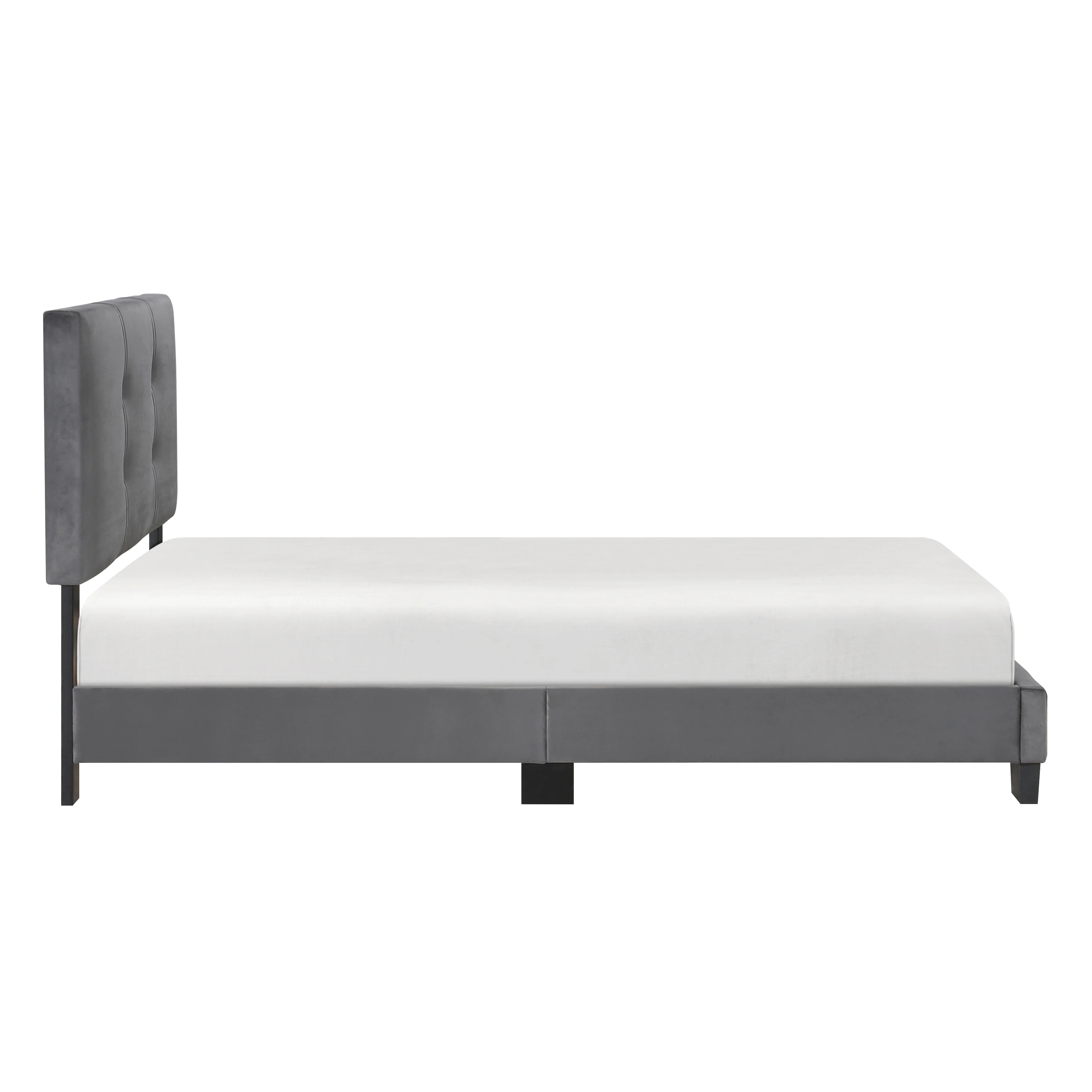 Newberry Twin Platform Bed in Gray - 1350DGT-1 - Image 6
