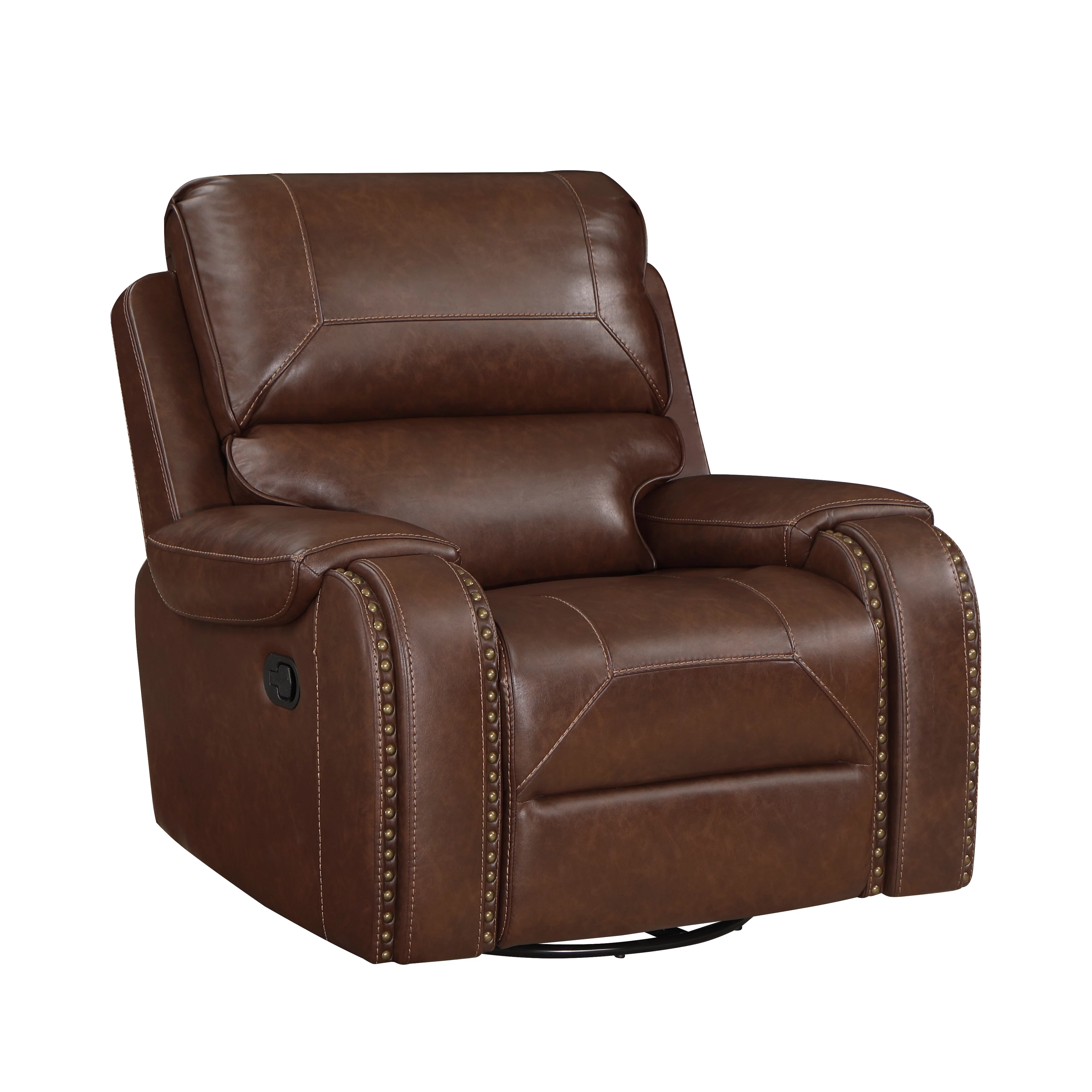 Newnan Swivel Glider Reclining Chair in Brown - 8549BRW-1 - Image 2
