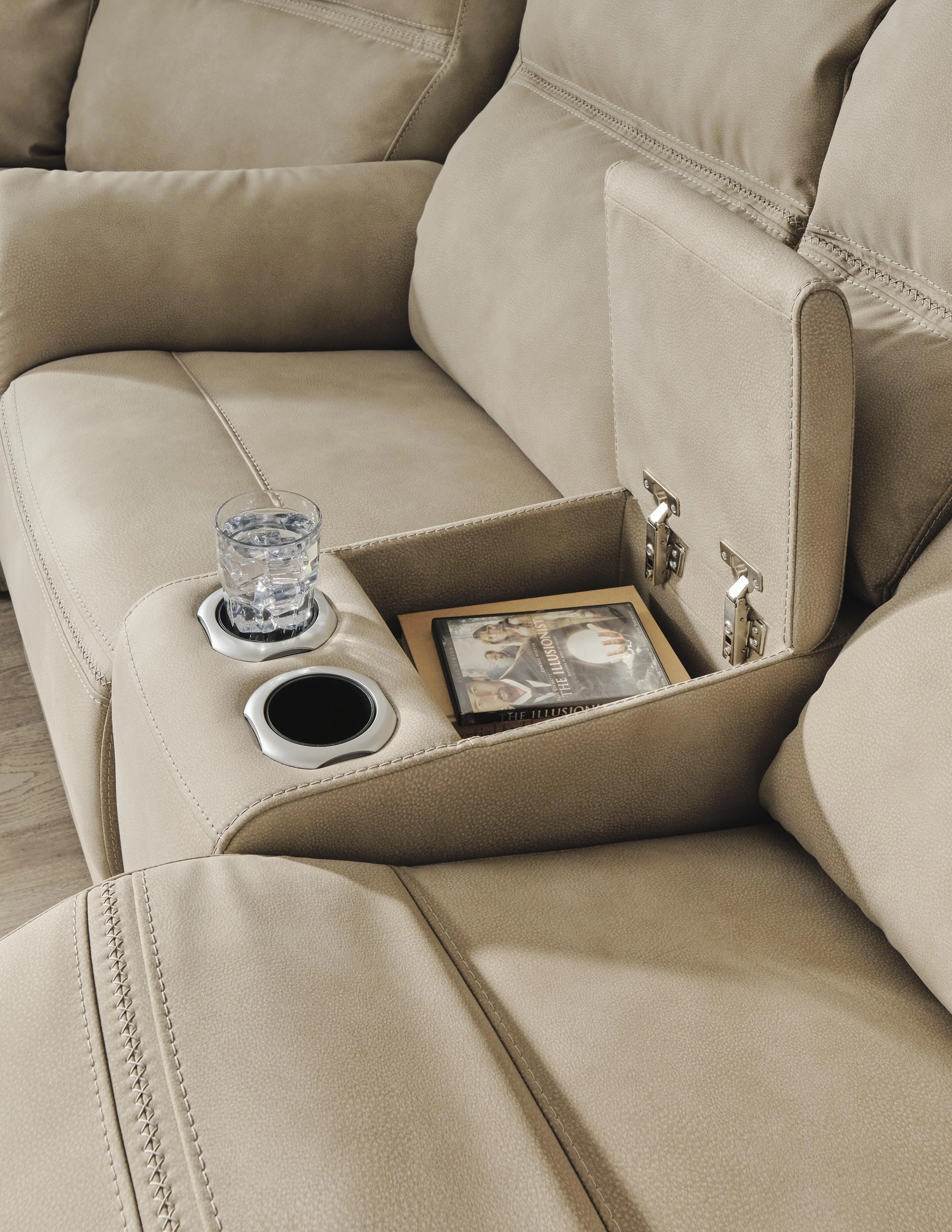 Next-Gen DuraPella Power Reclining Loveseat with Console - Image 11