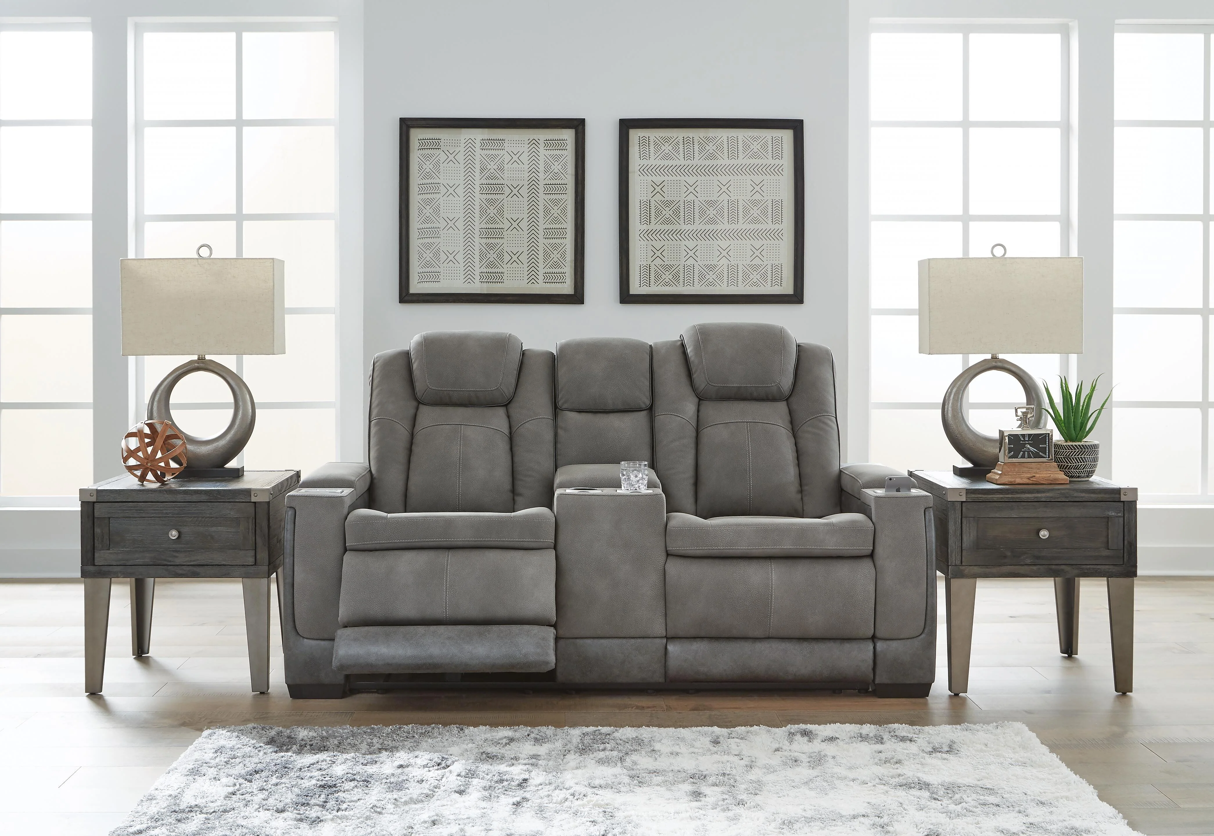 Next-Gen DuraPella Power Reclining Loveseat with Console - Image 46