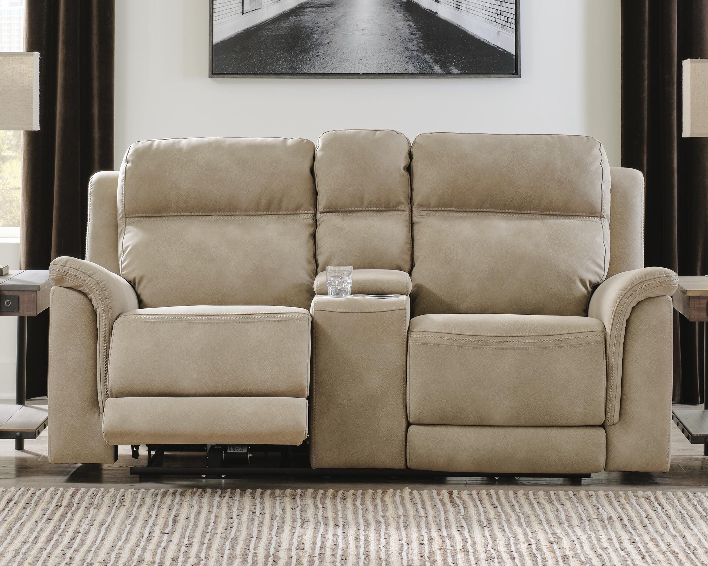 Next-Gen DuraPella Power Reclining Loveseat with Console - Image 6