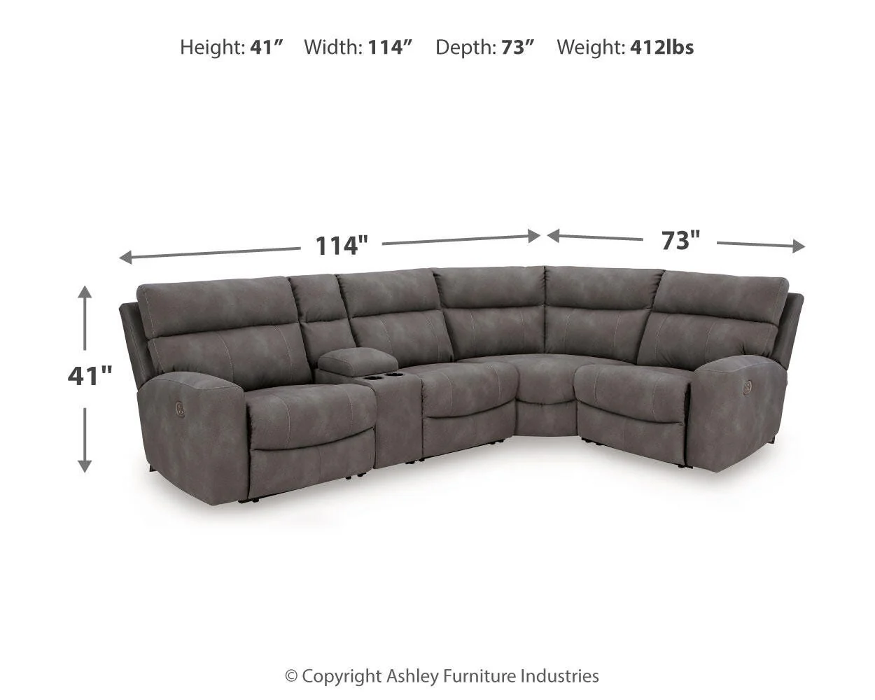 Next-Gen DuraPella Power Reclining Sectional - Image 33