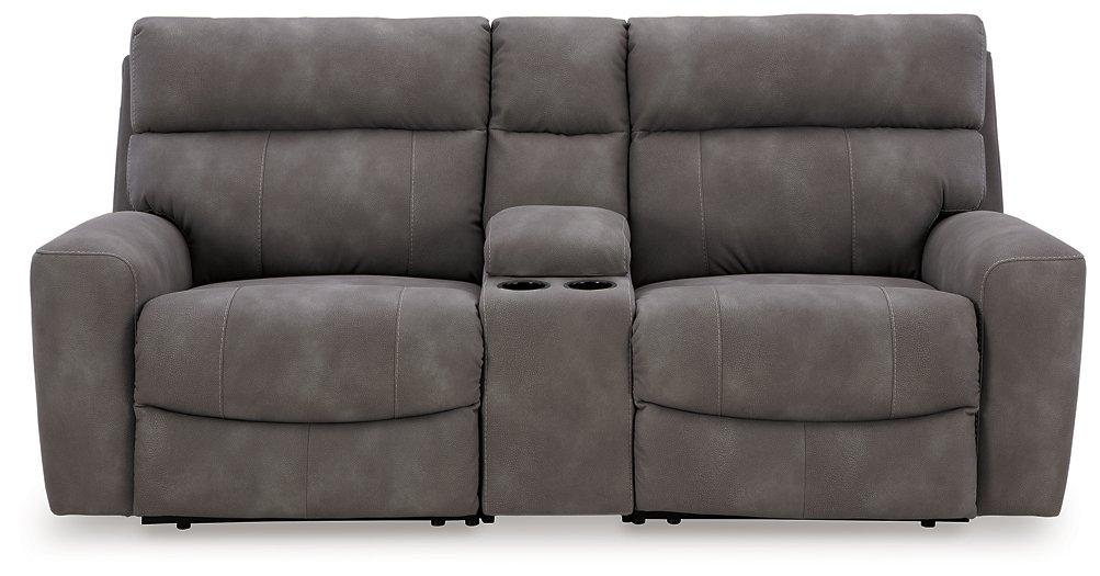 Next-Gen DuraPella Power Reclining Sectional Loveseat with Console - Image 22