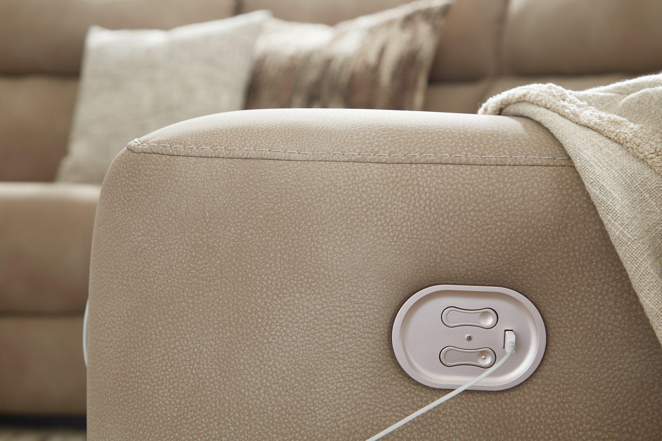 Next-Gen DuraPella Power Reclining Sectional Loveseat with Console - Image 47
