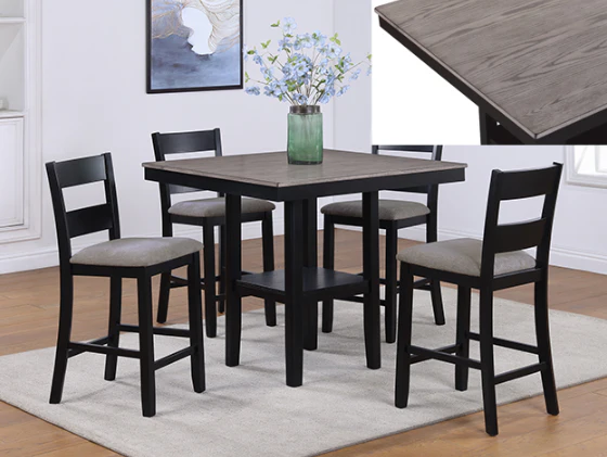 Lester 5pc Counter Height Dining Set - Image 6