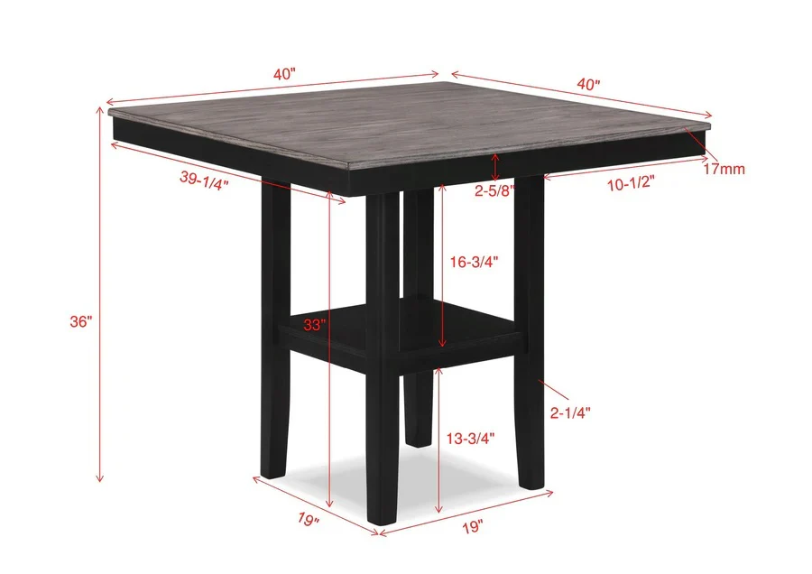 Lester 5pc Counter Height Dining Set - Image 7