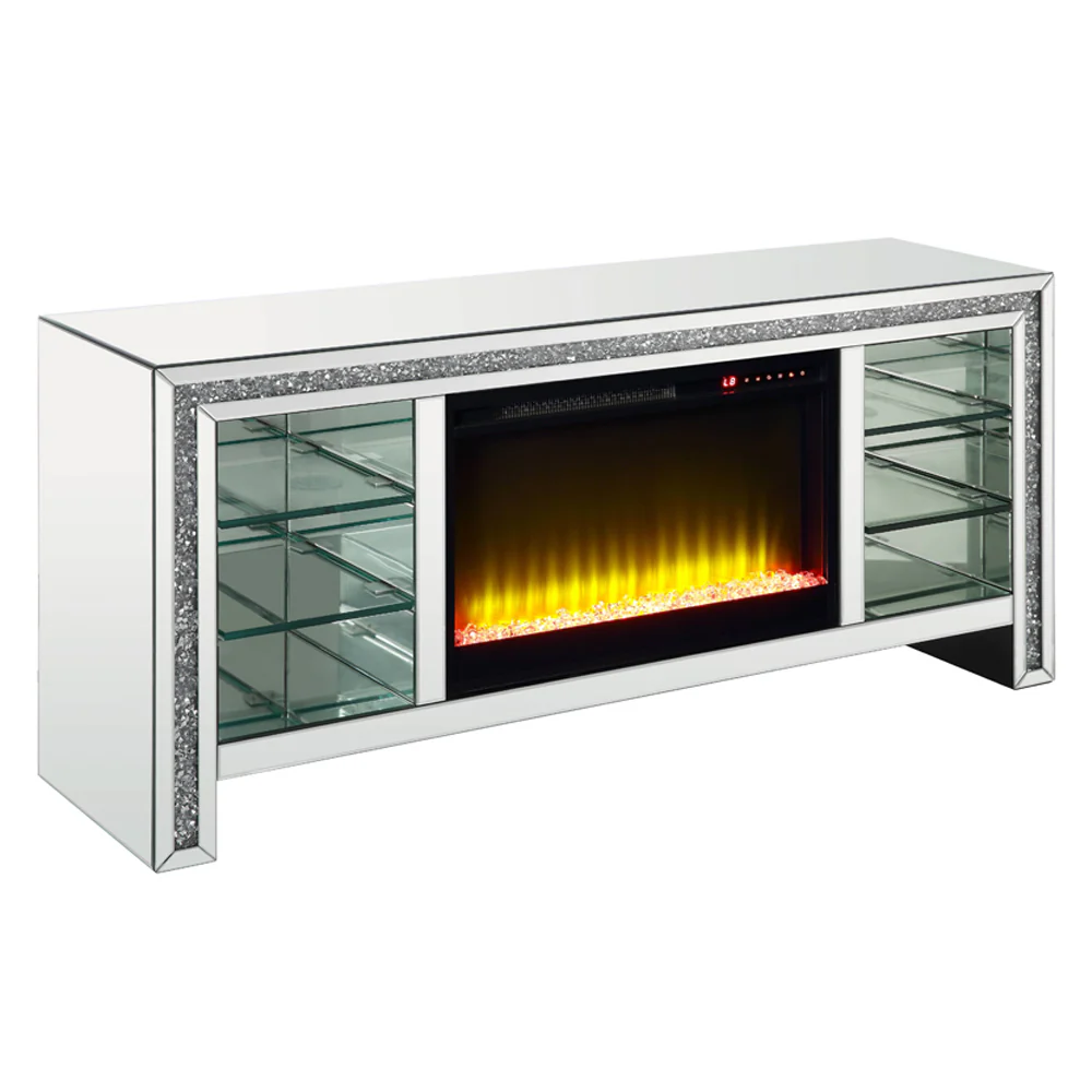 Noralie TV Stand w/Fireplace & LED - Image 2