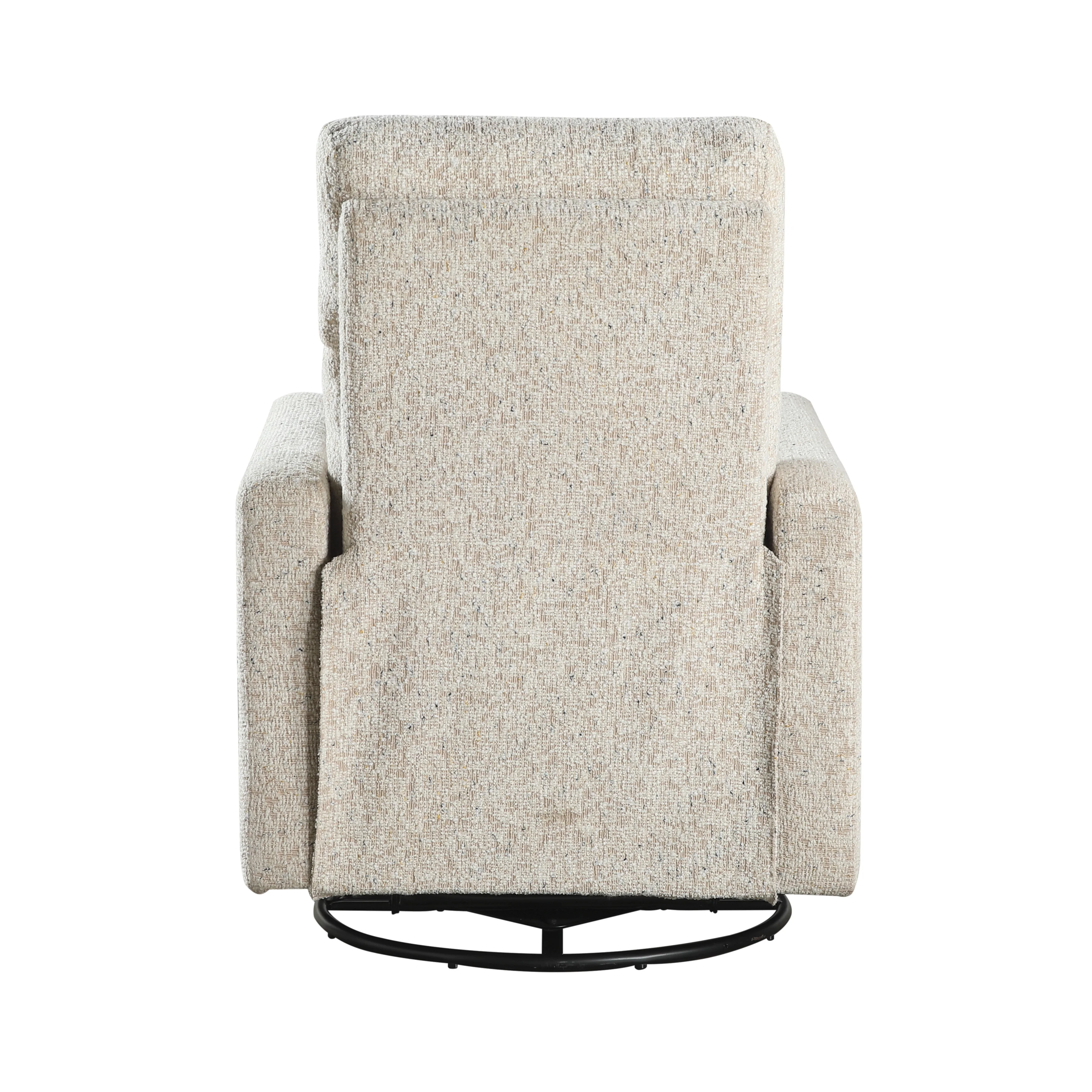 Olathe Swivel Glider Reclining Chair in Beige - 9504-1 - Image 4