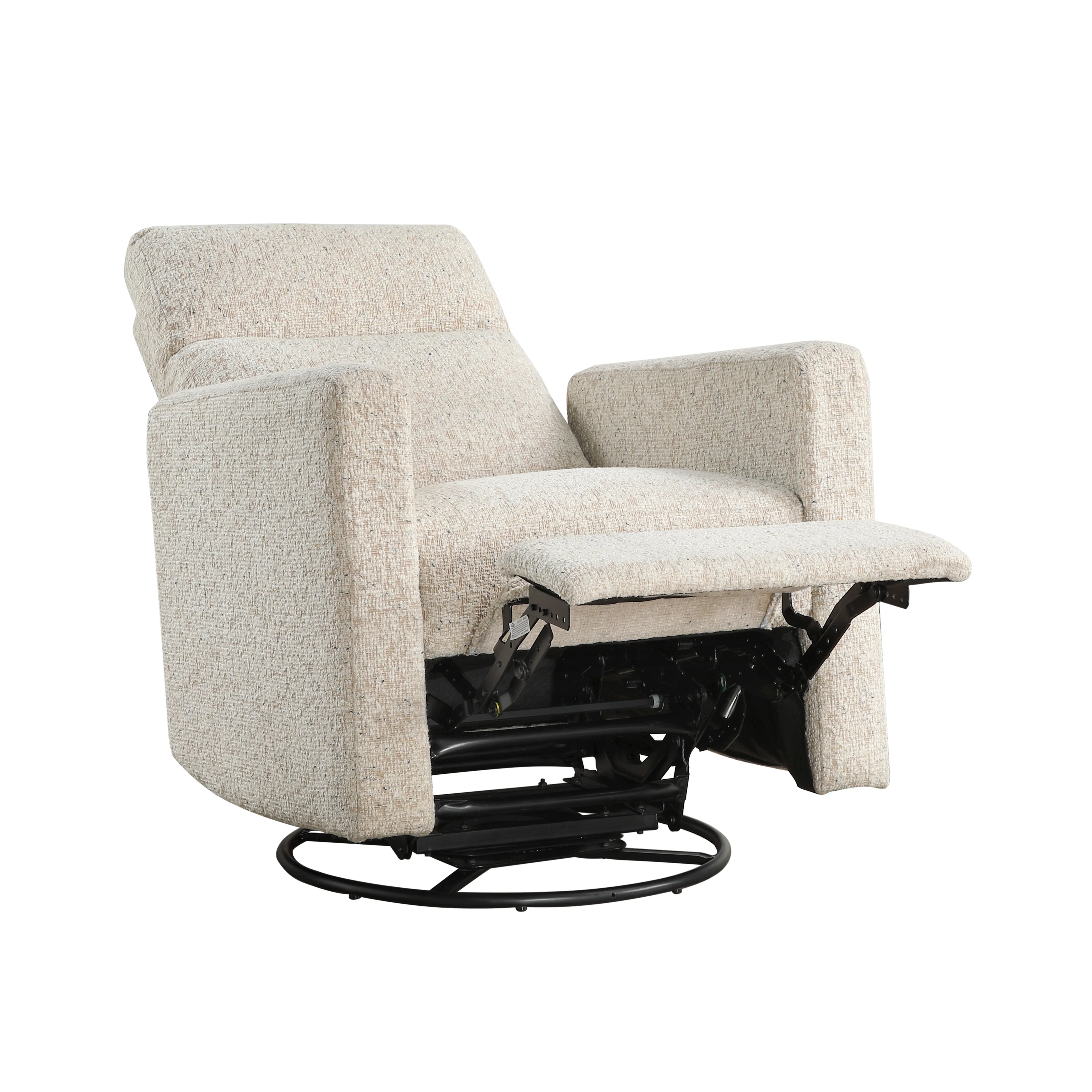 Olathe Swivel Glider Reclining Chair in Beige - 9504-1 - Image 5