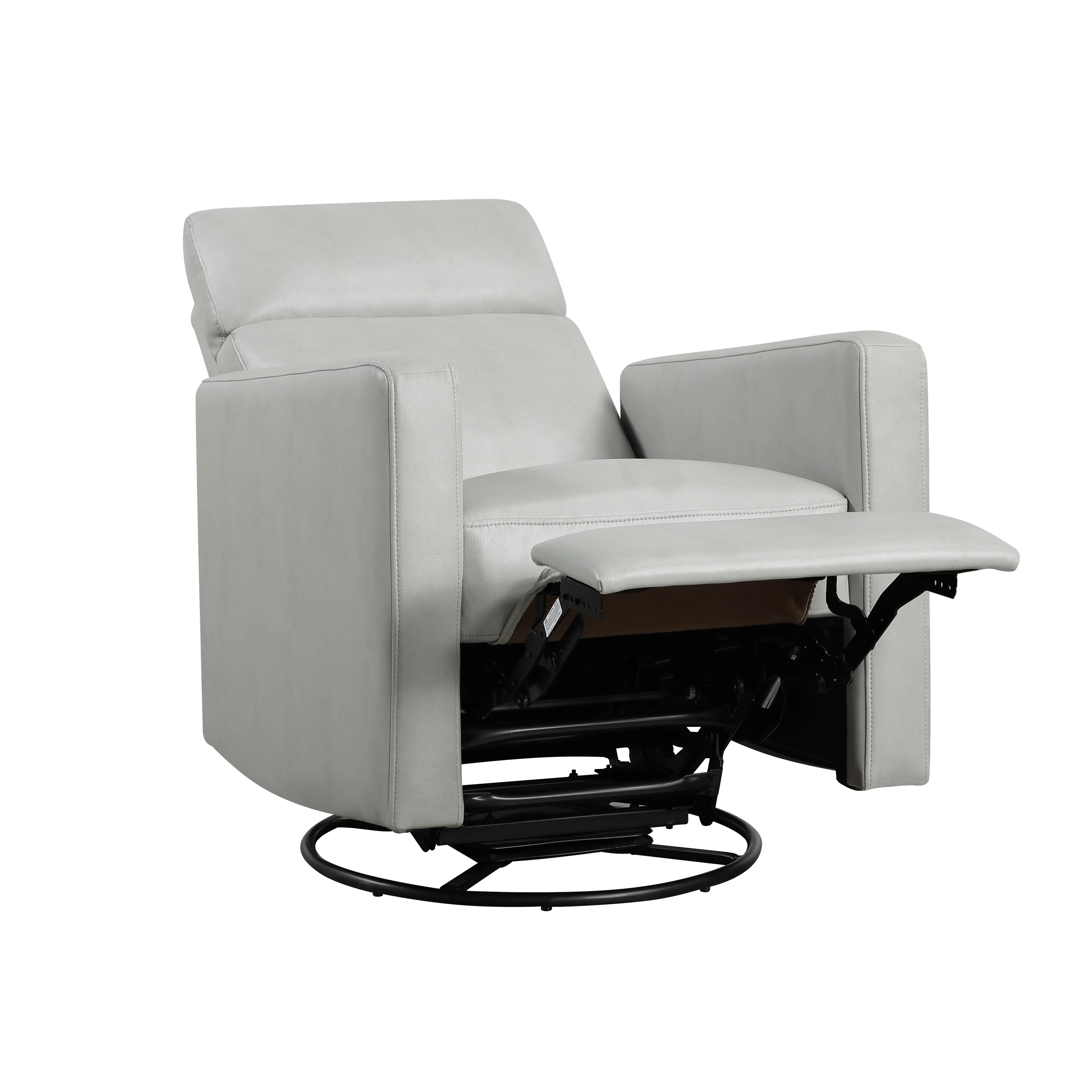 Olathe Swivel Glider Reclining Chair in Gray - 9504SM-1 - Image 5