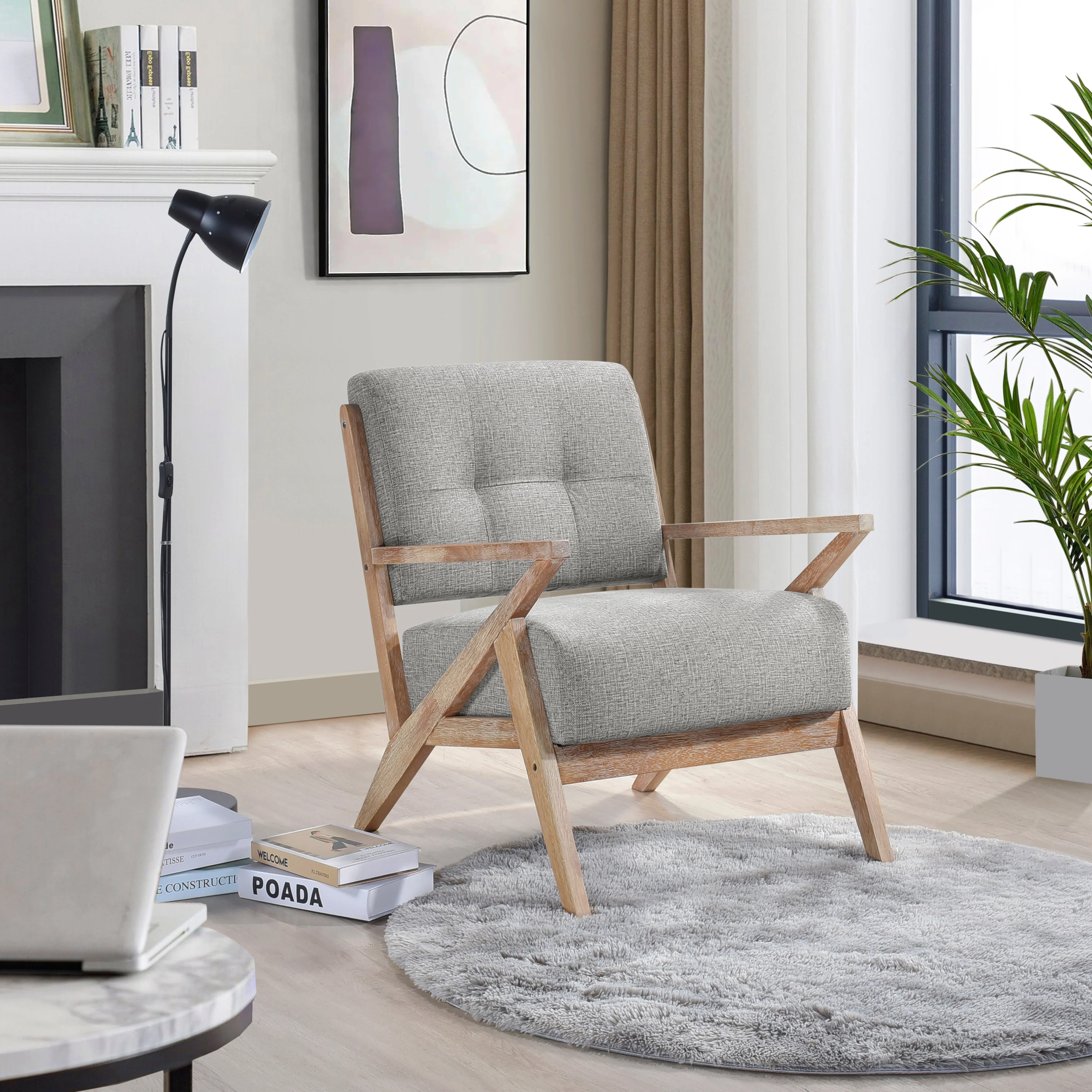 Ollen Accent Chair in Gray - 1211GY-1 - Image 6