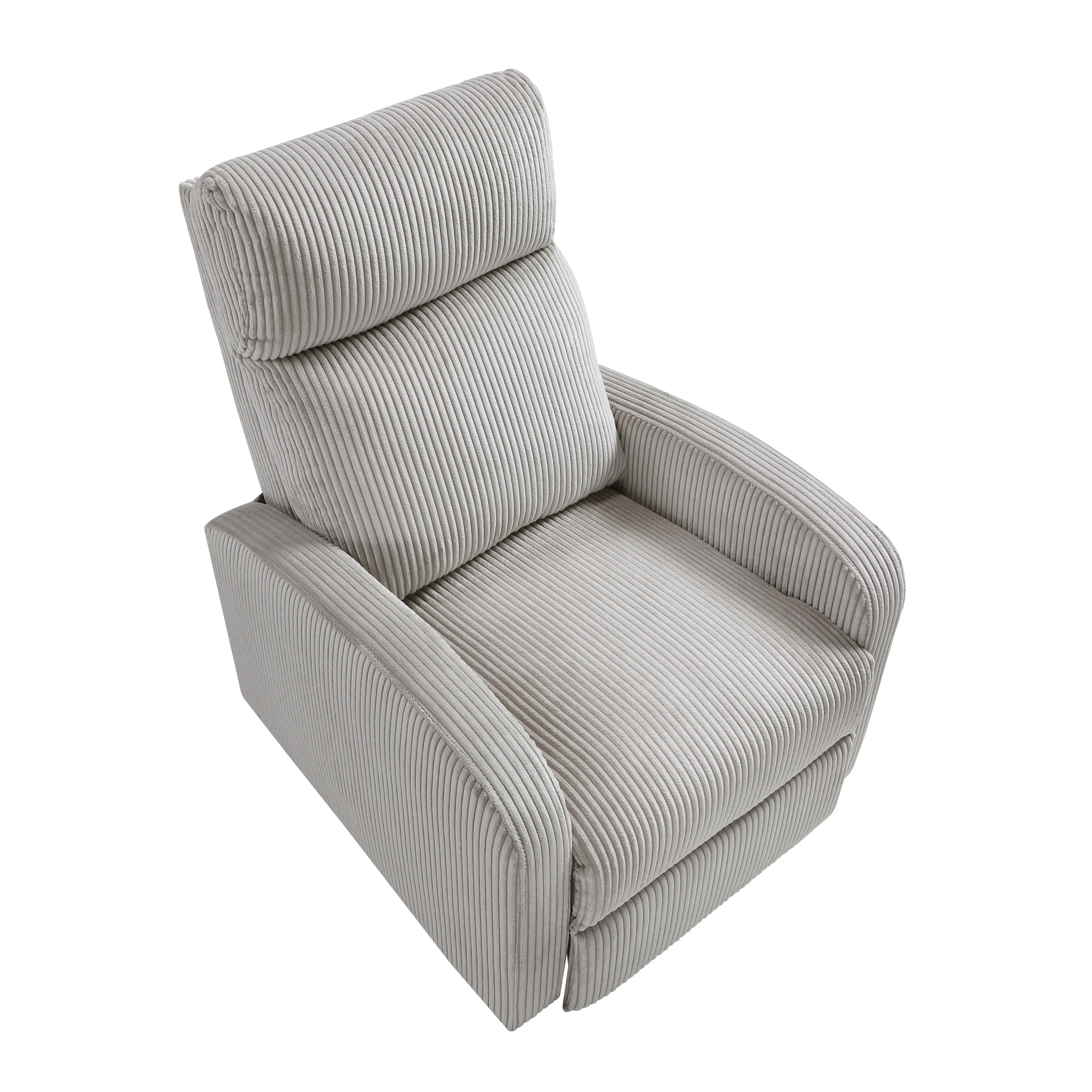 Parsons Push Back Reclining Chair in Gray - 9588GRY-1PB - Image 3
