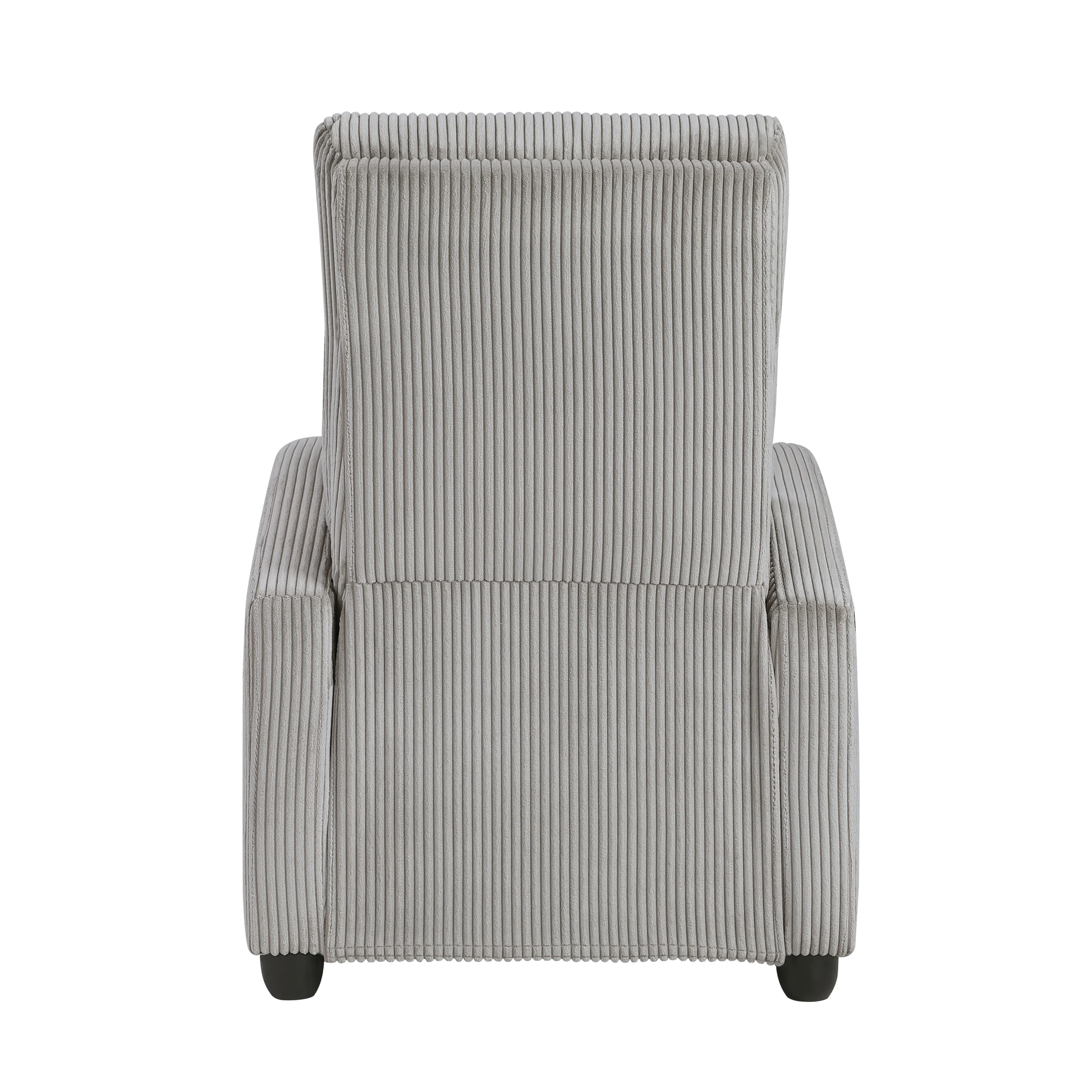 Parsons Push Back Reclining Chair in Gray - 9588GRY-1PB - Image 6