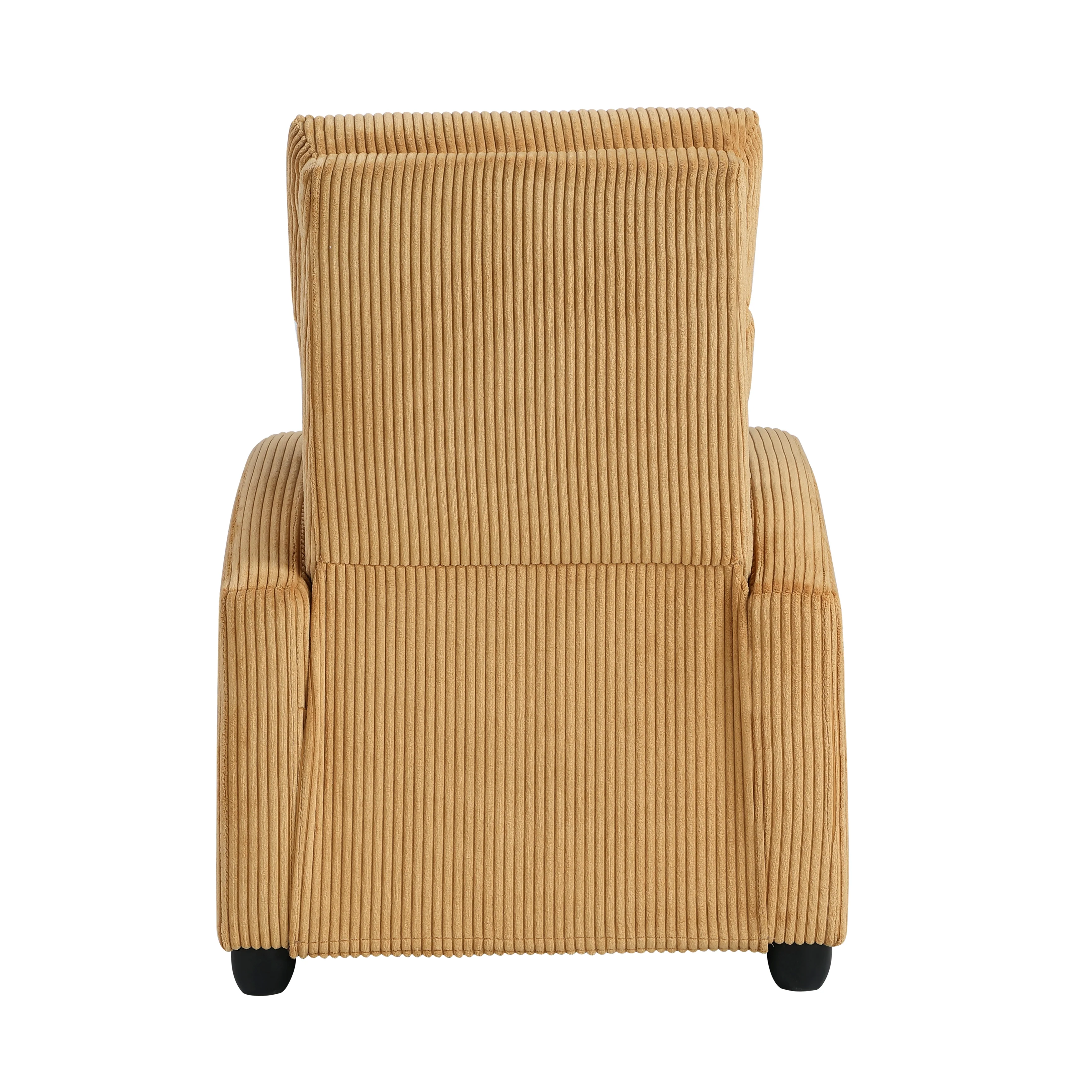 Parsons Push Back Reclining Chair in Yellow - 9588YLW-1PB - Image 6