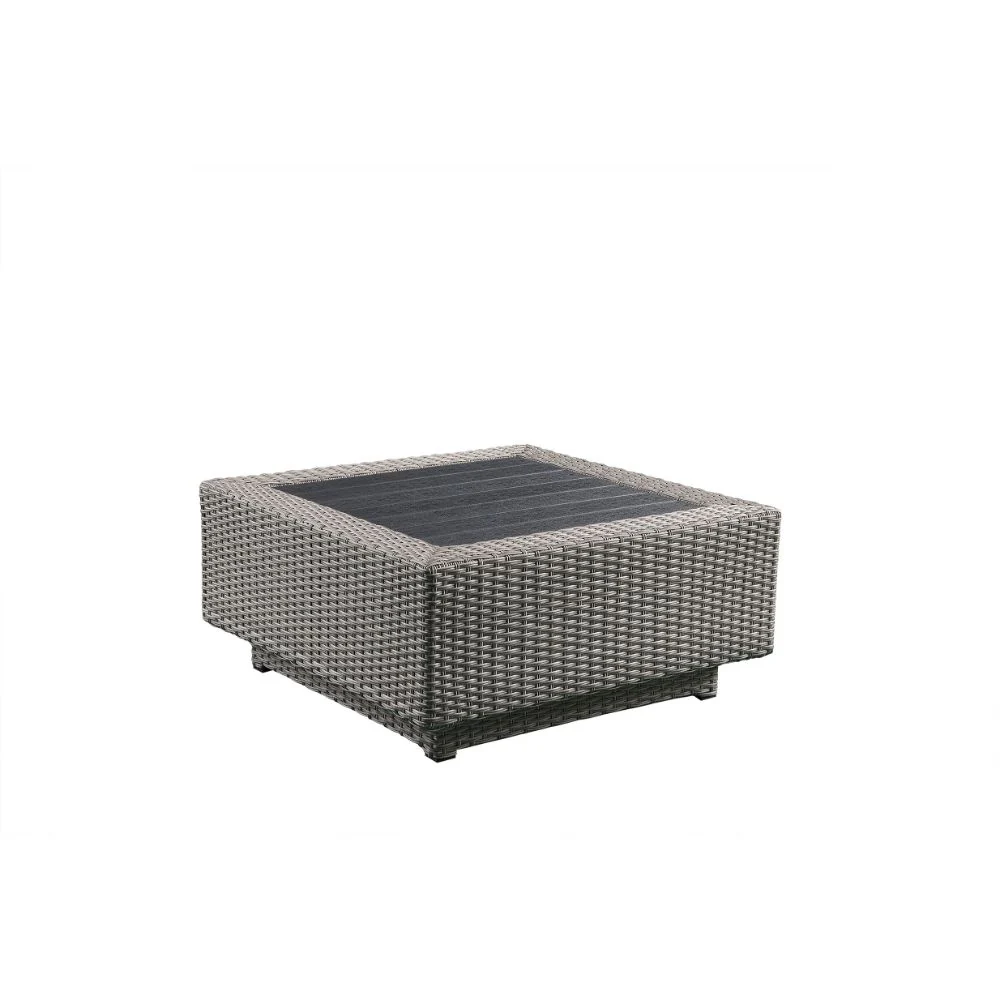 Patio Sectional Sofa w/4 Pillows & Coffee Table - Image 6