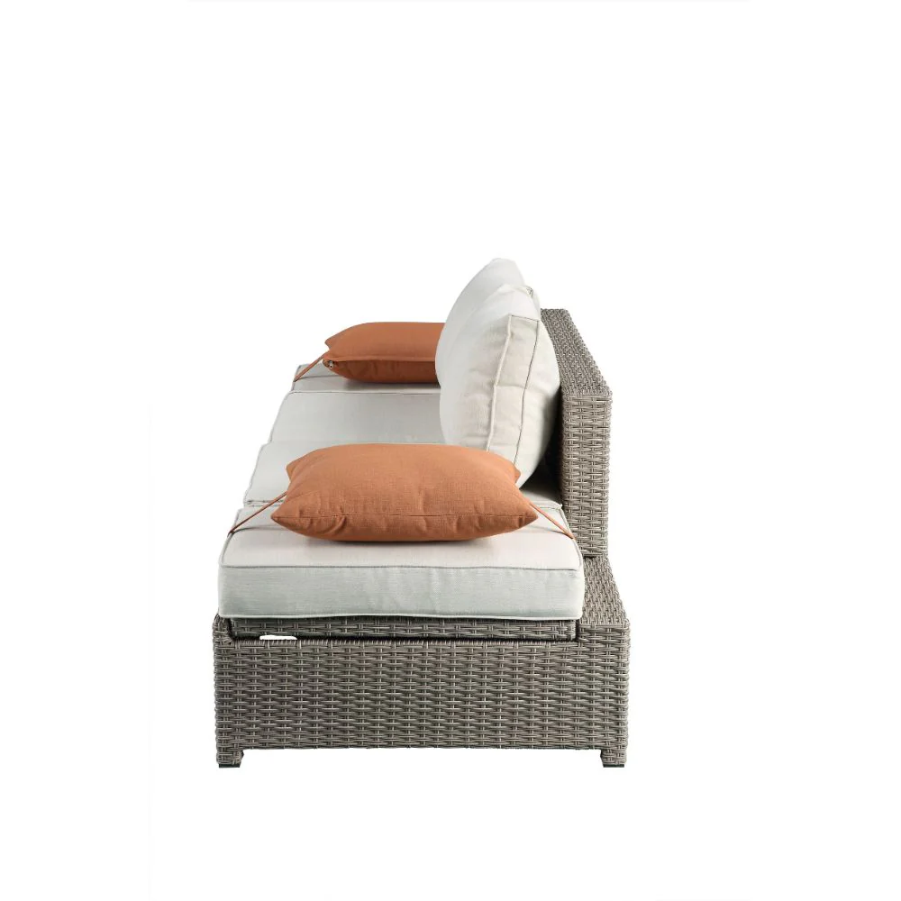 Patio Sofa w/2 Pillows & Ottoman - Image 8
