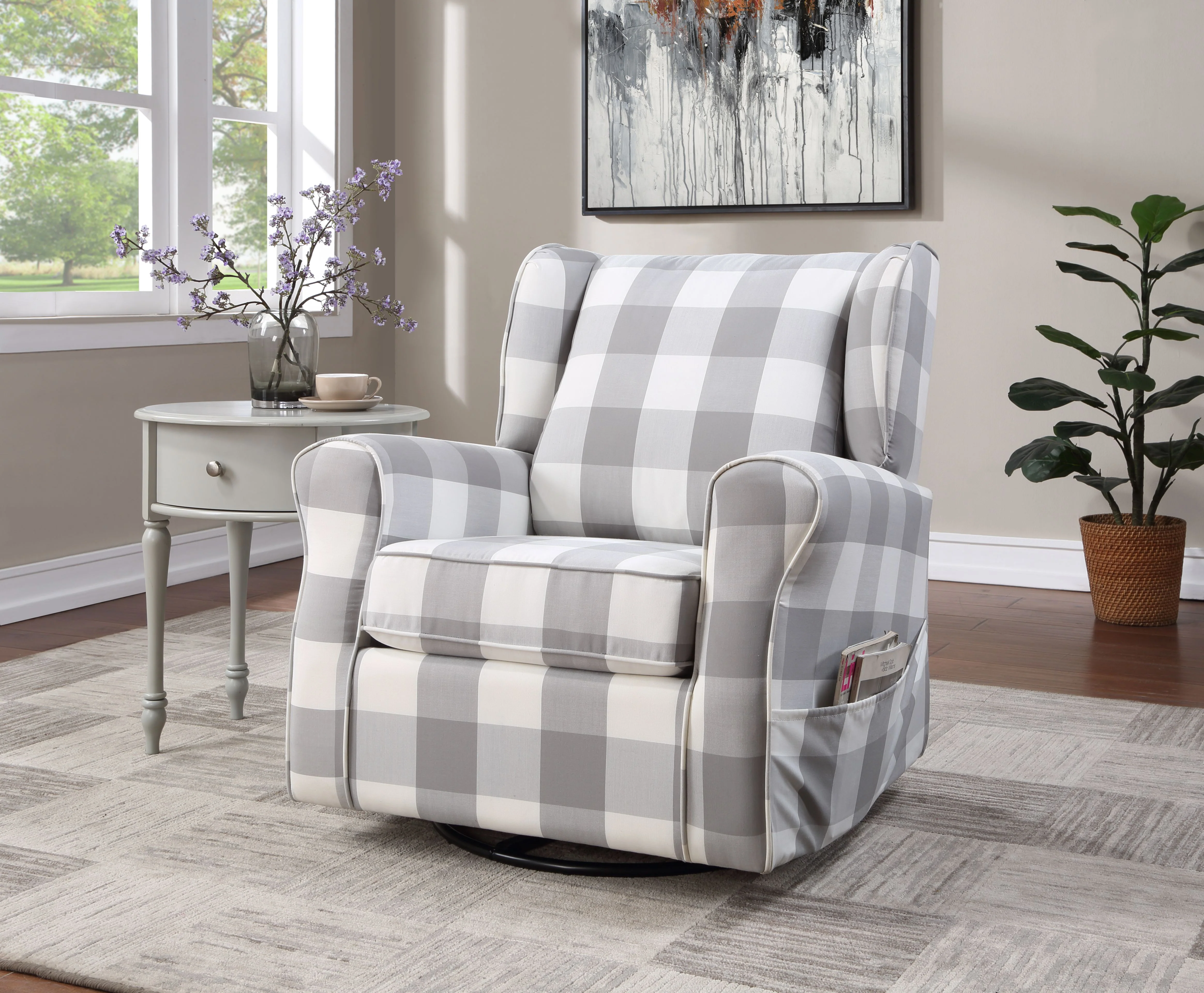 Patli Swivel Chair w/Glider - Image 11
