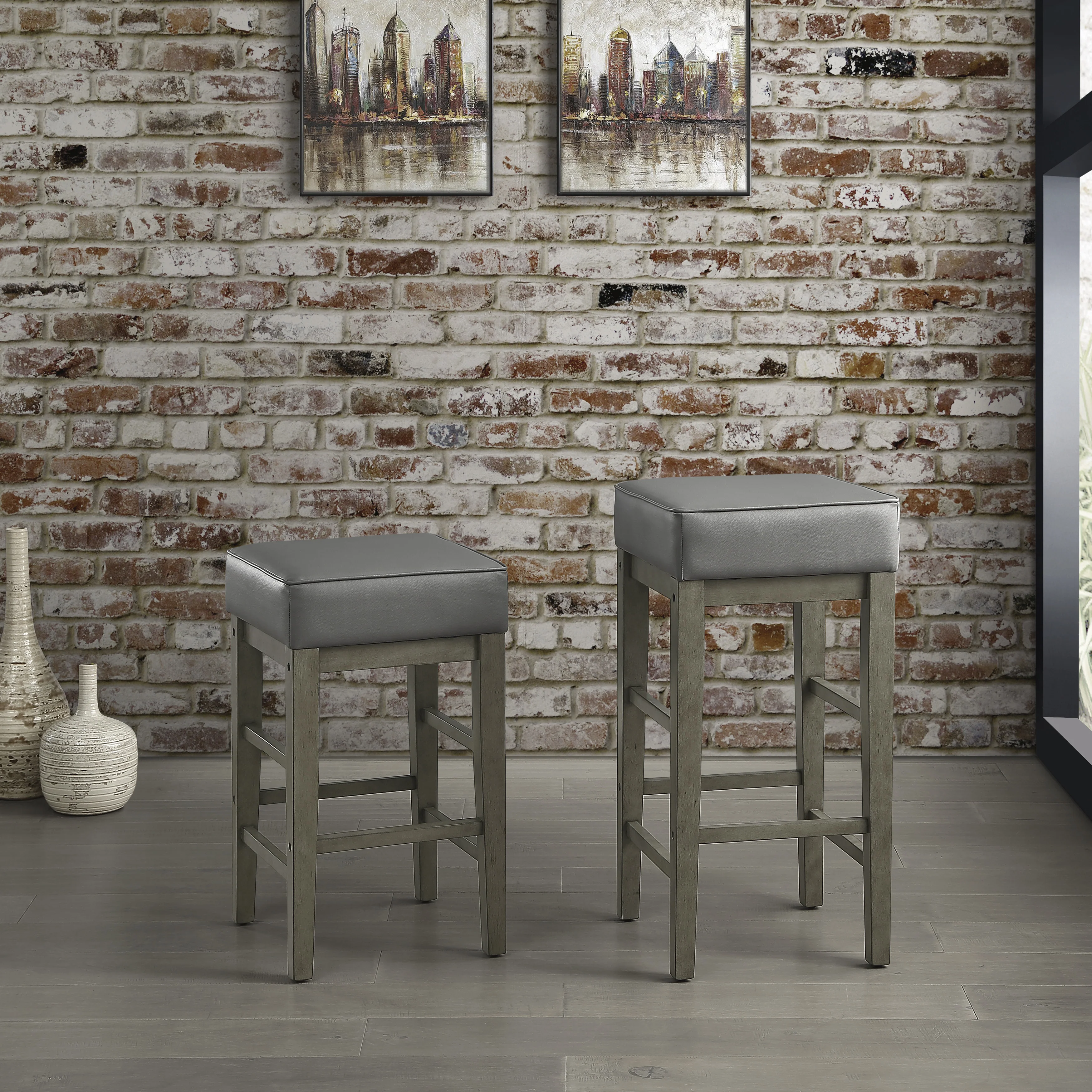 Pittsville Counter Height Stool in Gray - 5684GY-24 - Image 4