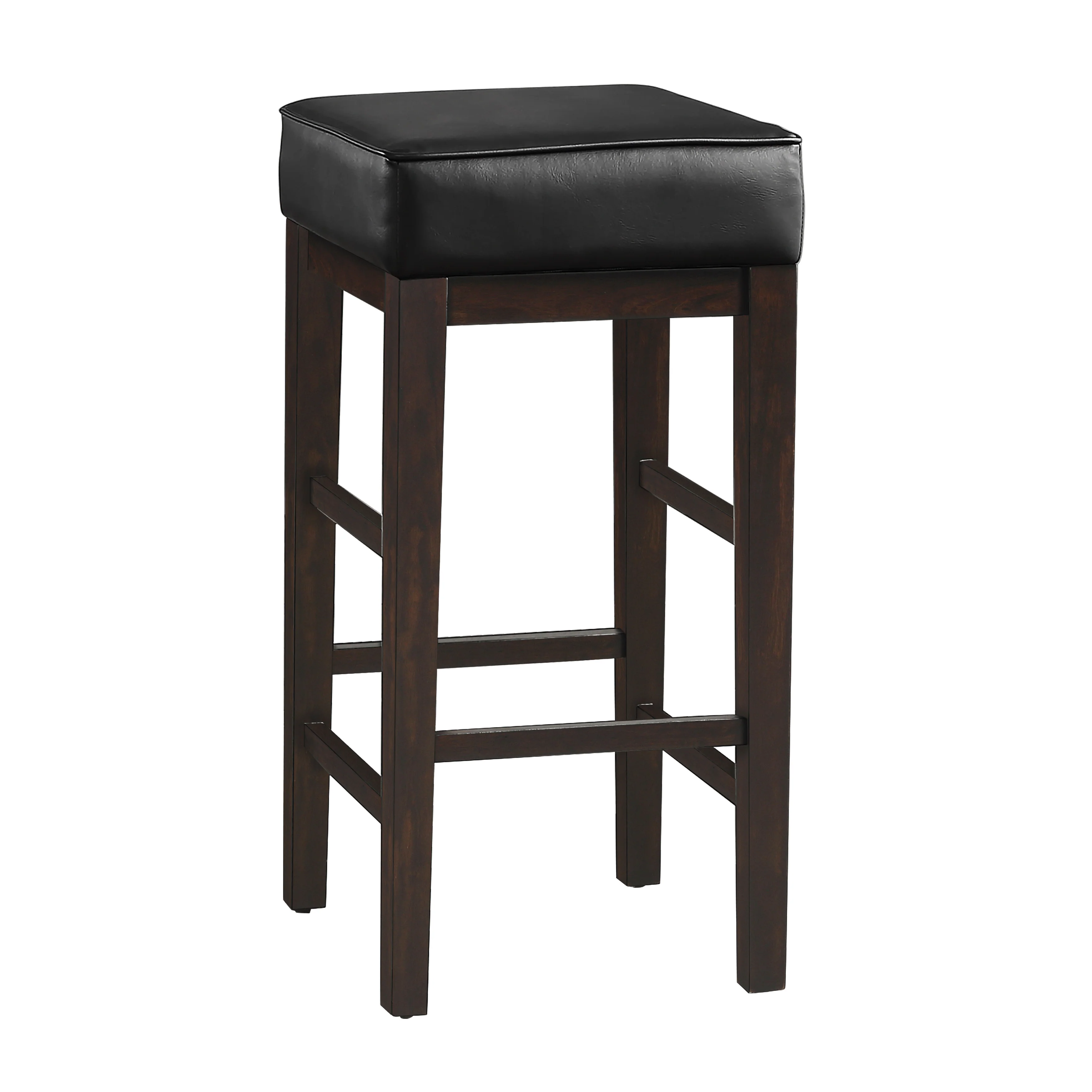 Pittsville Pub Height Stool in Black/Espresso - 5684BK-29