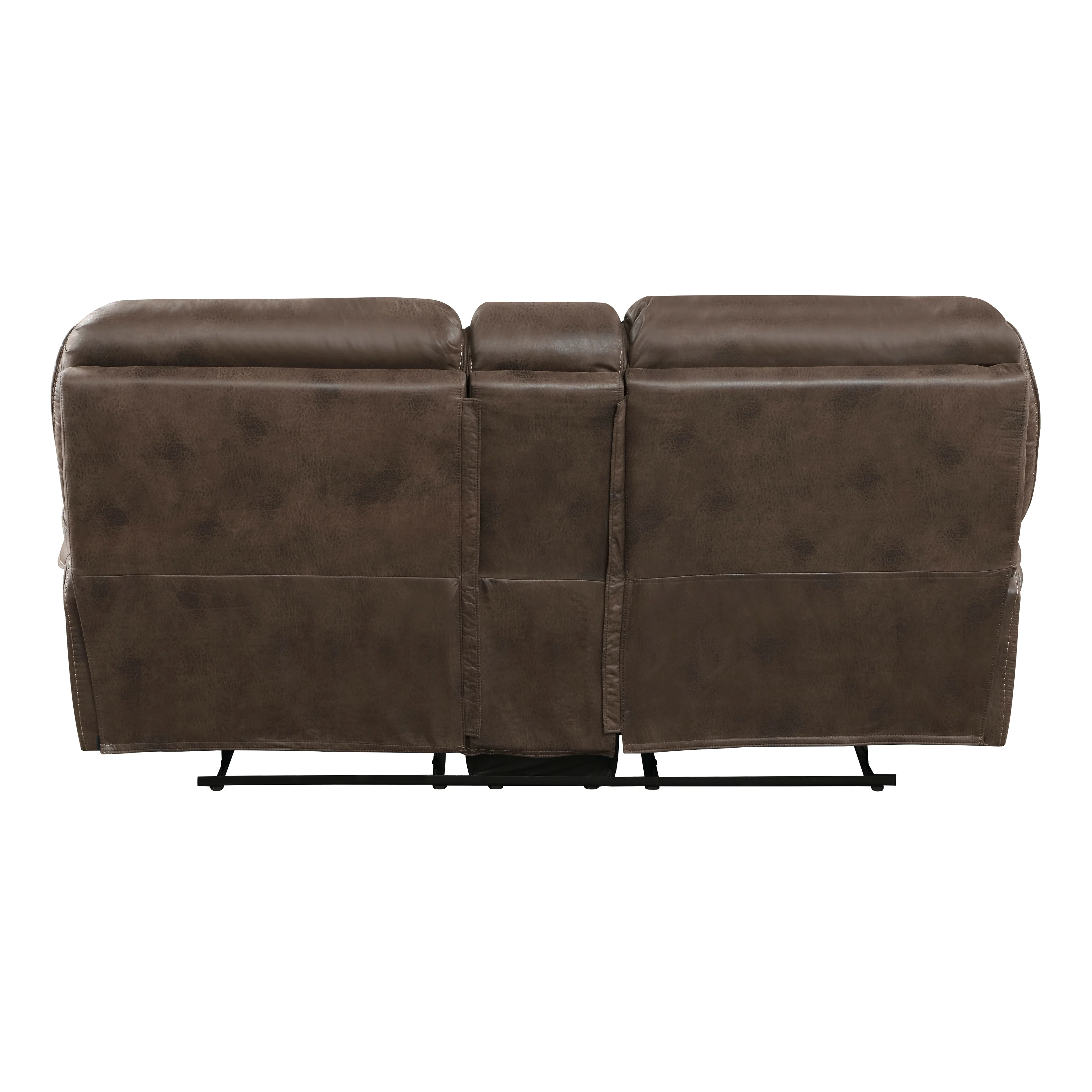 Proctor Double Reclining Loveseat with Center Console in Brown - 8517BRW-2 - Image 4
