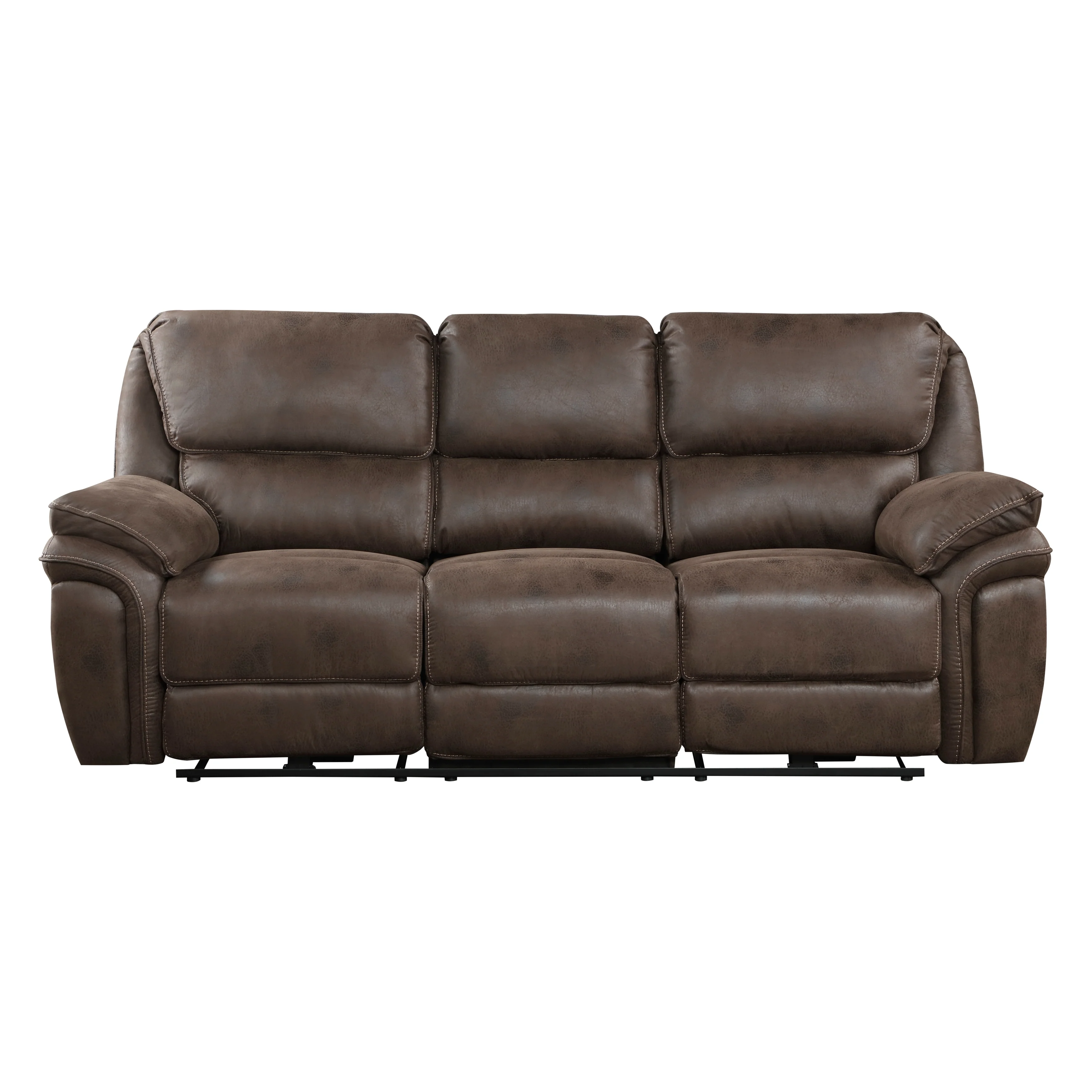 Proctor Double Reclining Sofa in Brown - 8517BRW-3