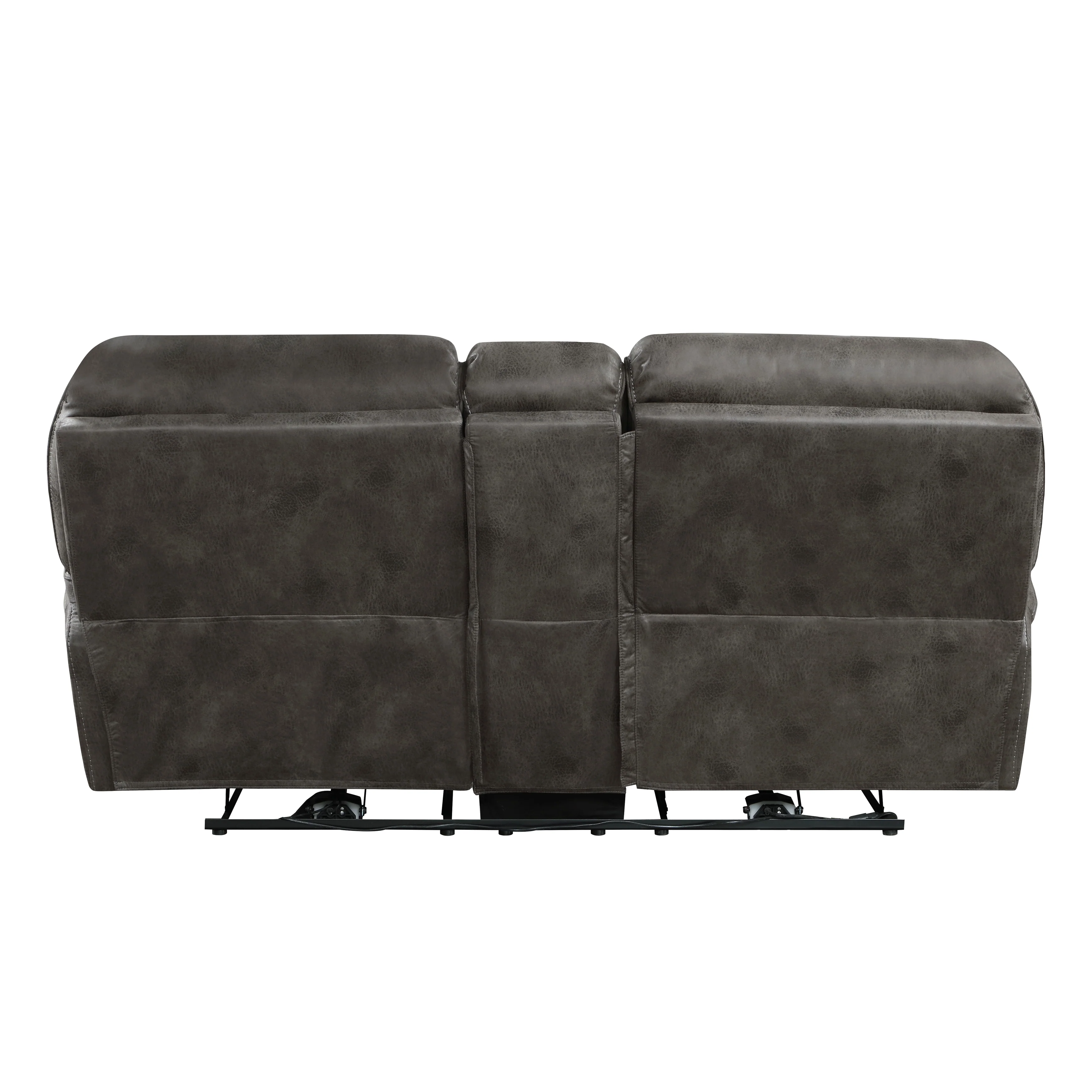 Proctor Power Double Reclining Loveseat with Center Console in Gray - 8517GRY-2PW - Image 3
