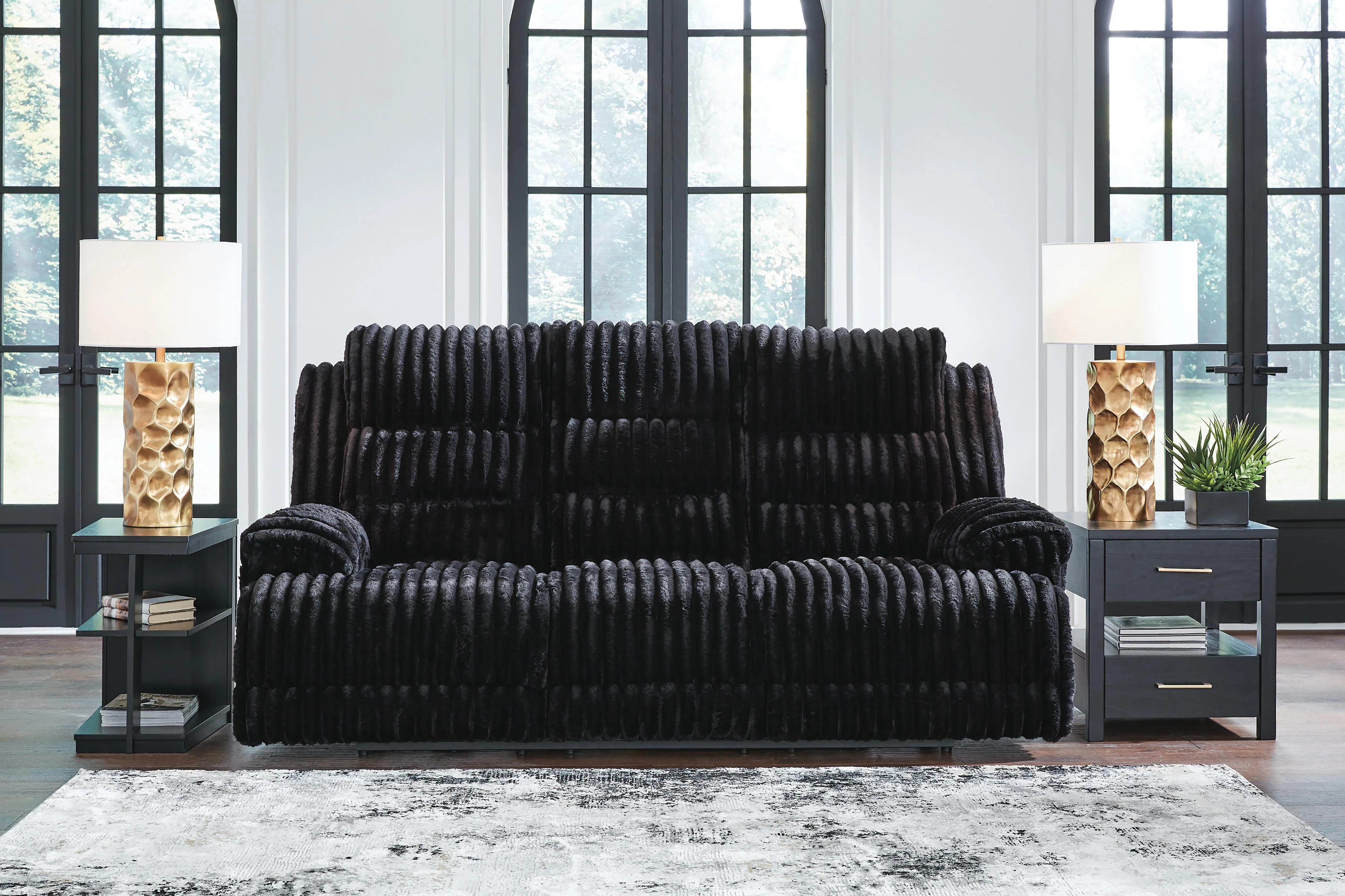 Rhine Falls Power Reclining Sofa with Drop Down Table - Image 2