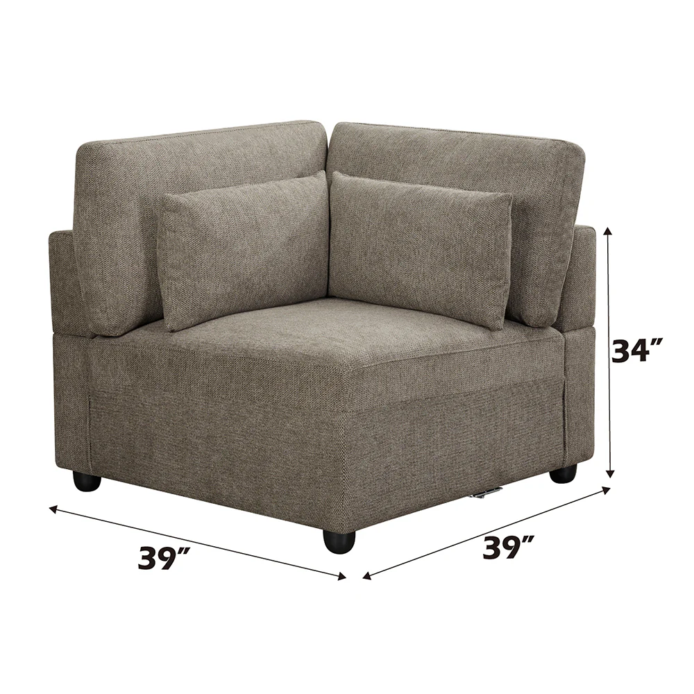 Rylie Modular - Wedge w/3 Pillows - Image 10