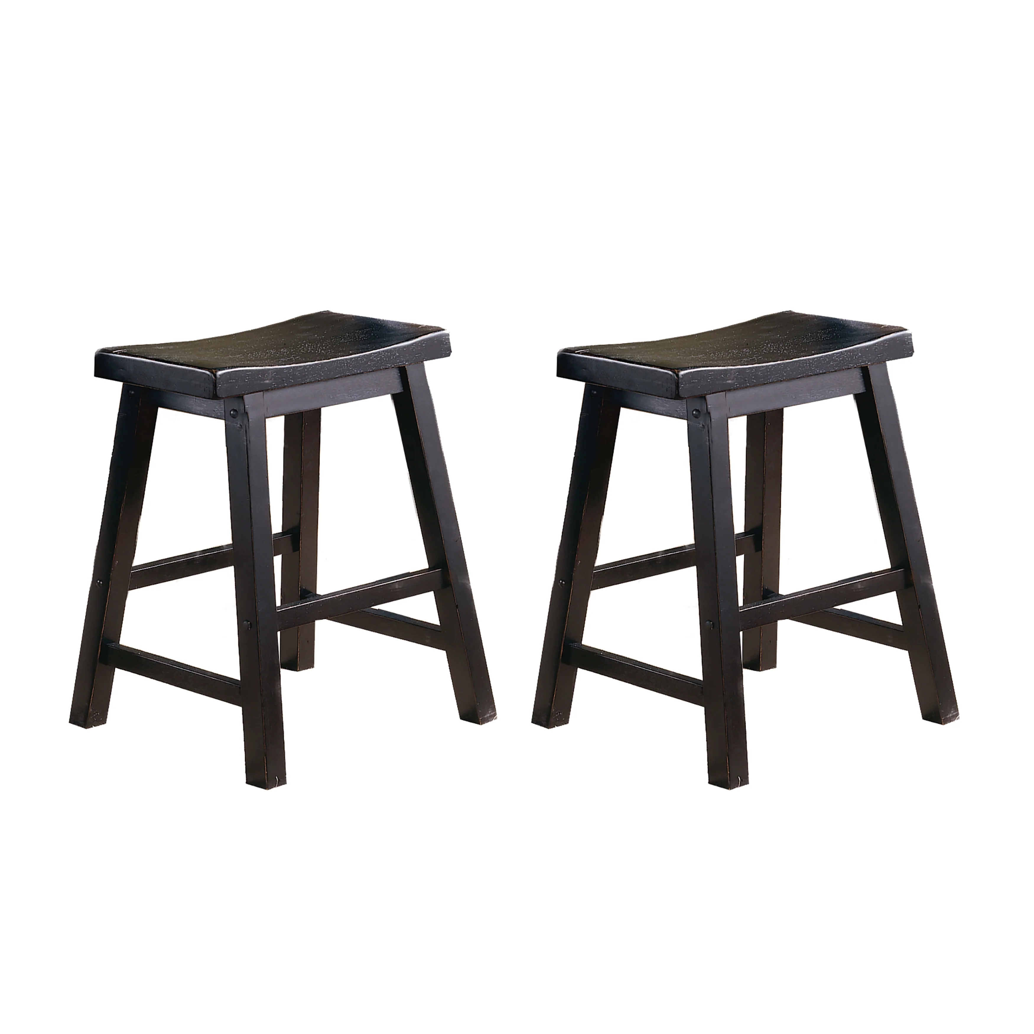 Saddleback 18 Dining Stool, RTA in Black - 5302BK-18