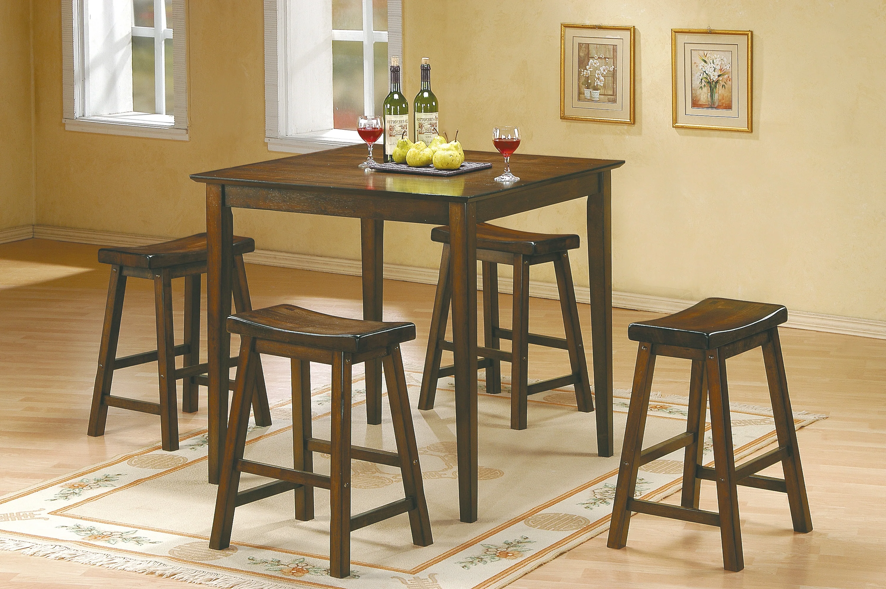 Saddleback 18 Dining Stool, RTA in Cherry - 5302C-18 - Image 2