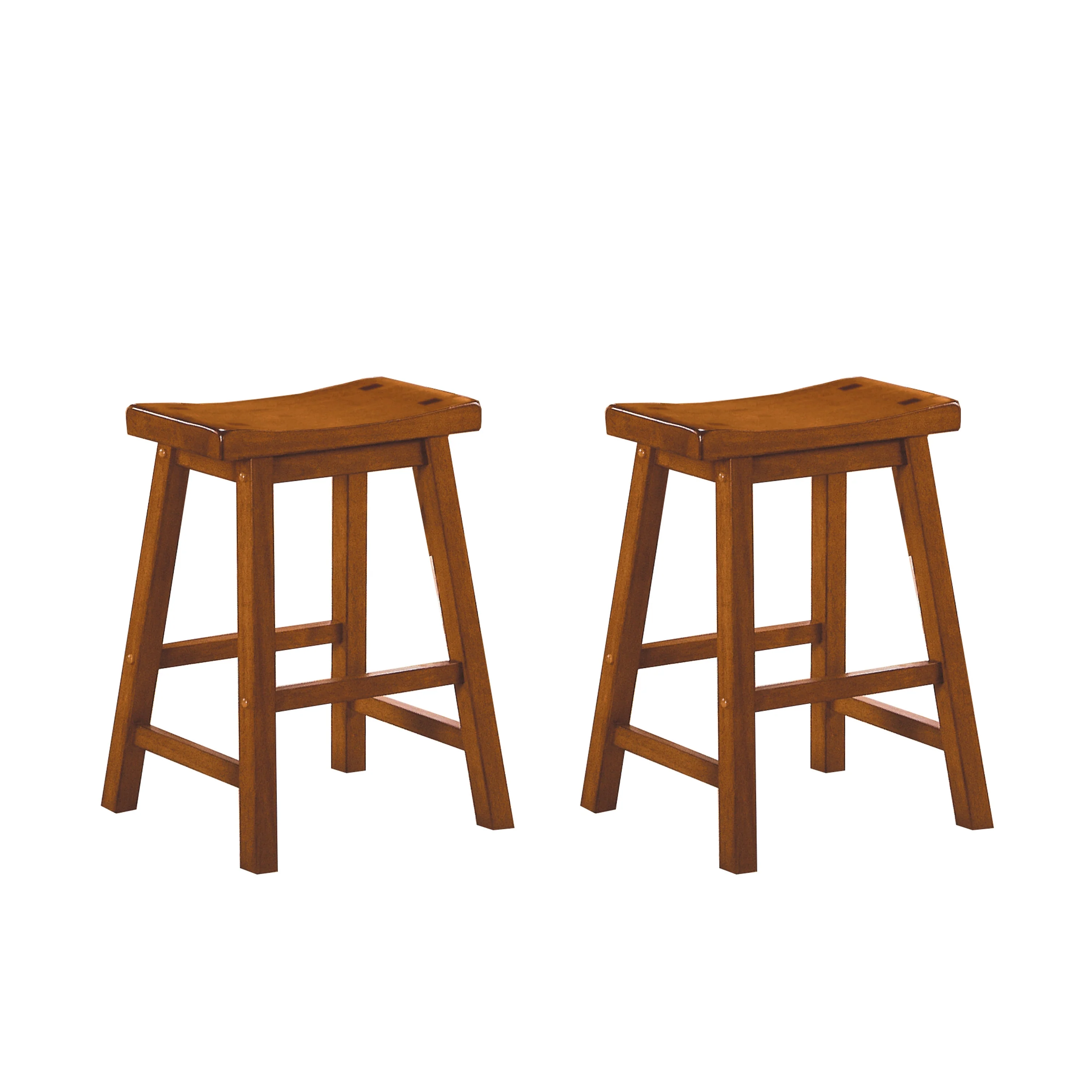 Saddleback 24 Counter Height Stool, RTA in Oak - 5302A-24