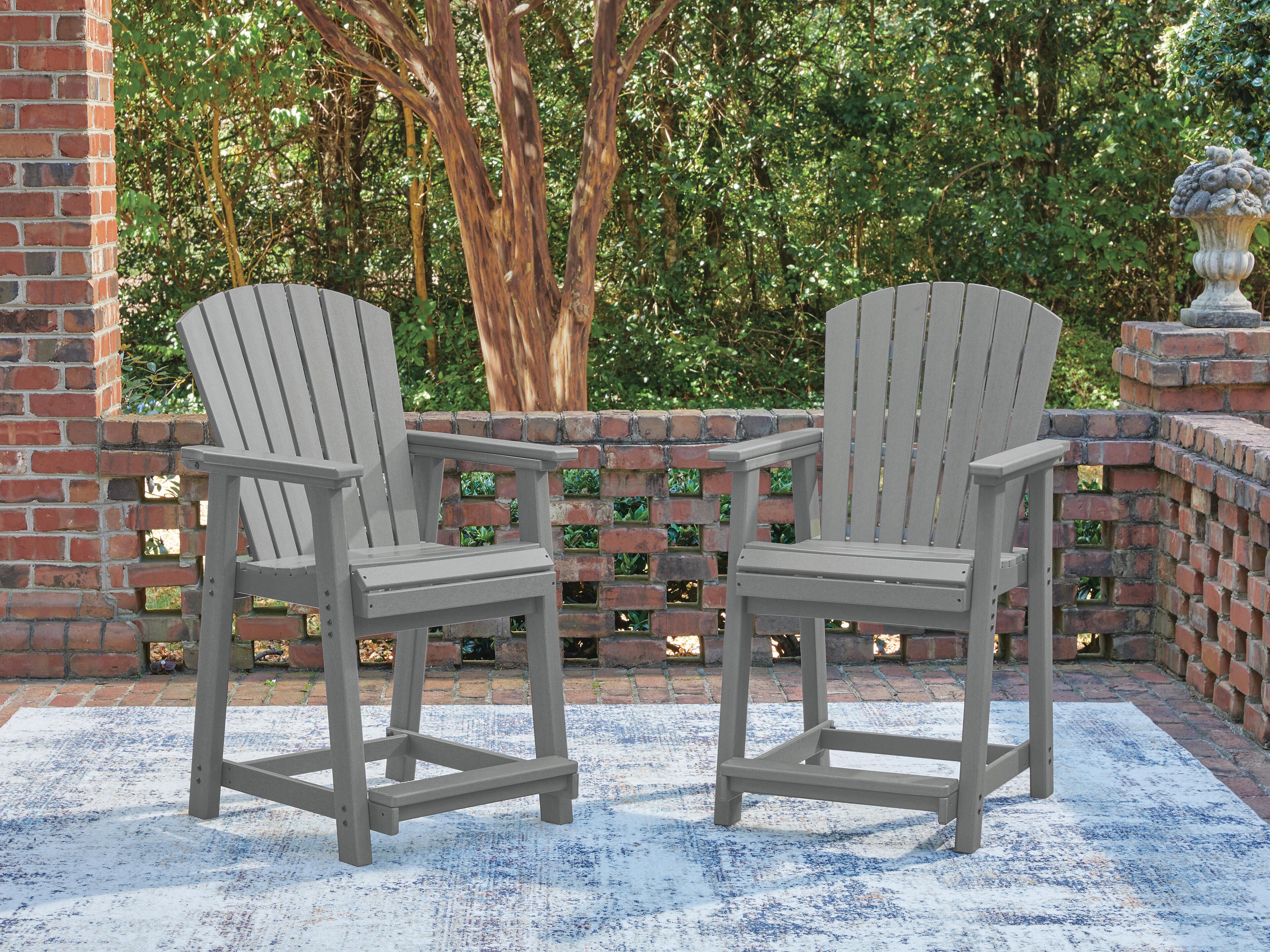 Sanctuary Beach Outdoor Counter Height Bar Stool (Set of 2) - Image 2