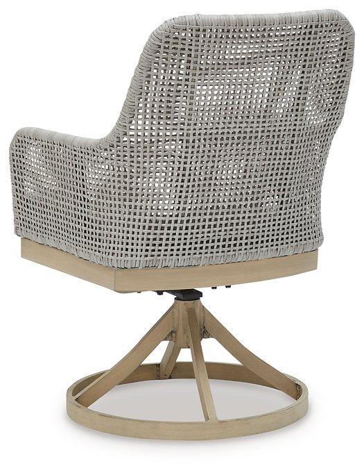 Seton Creek Outdoor Swivel Dining Chair (Set of 2) - Image 8