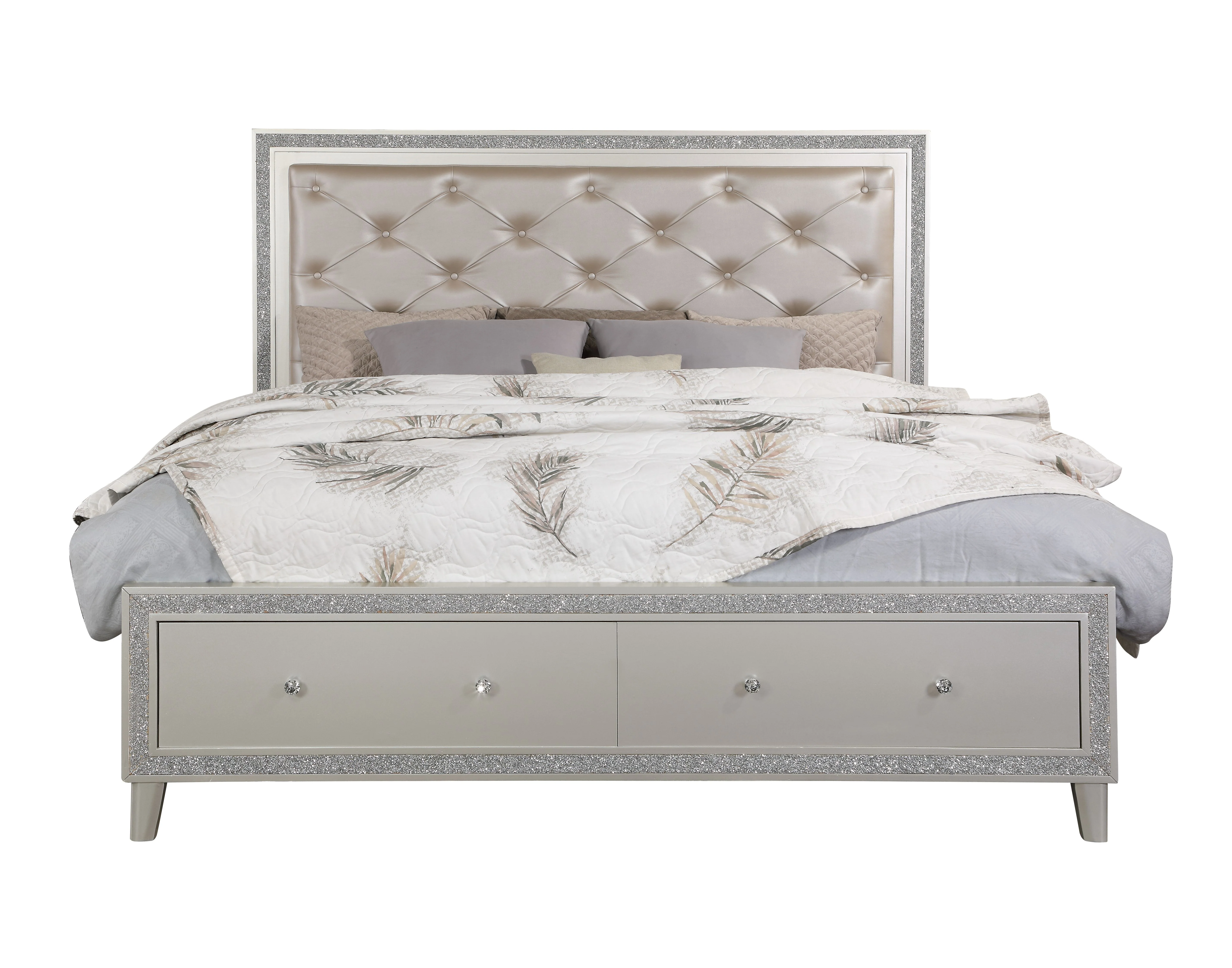 Sliverfluff Eastern King Bed w/Storage & LED - Image 10