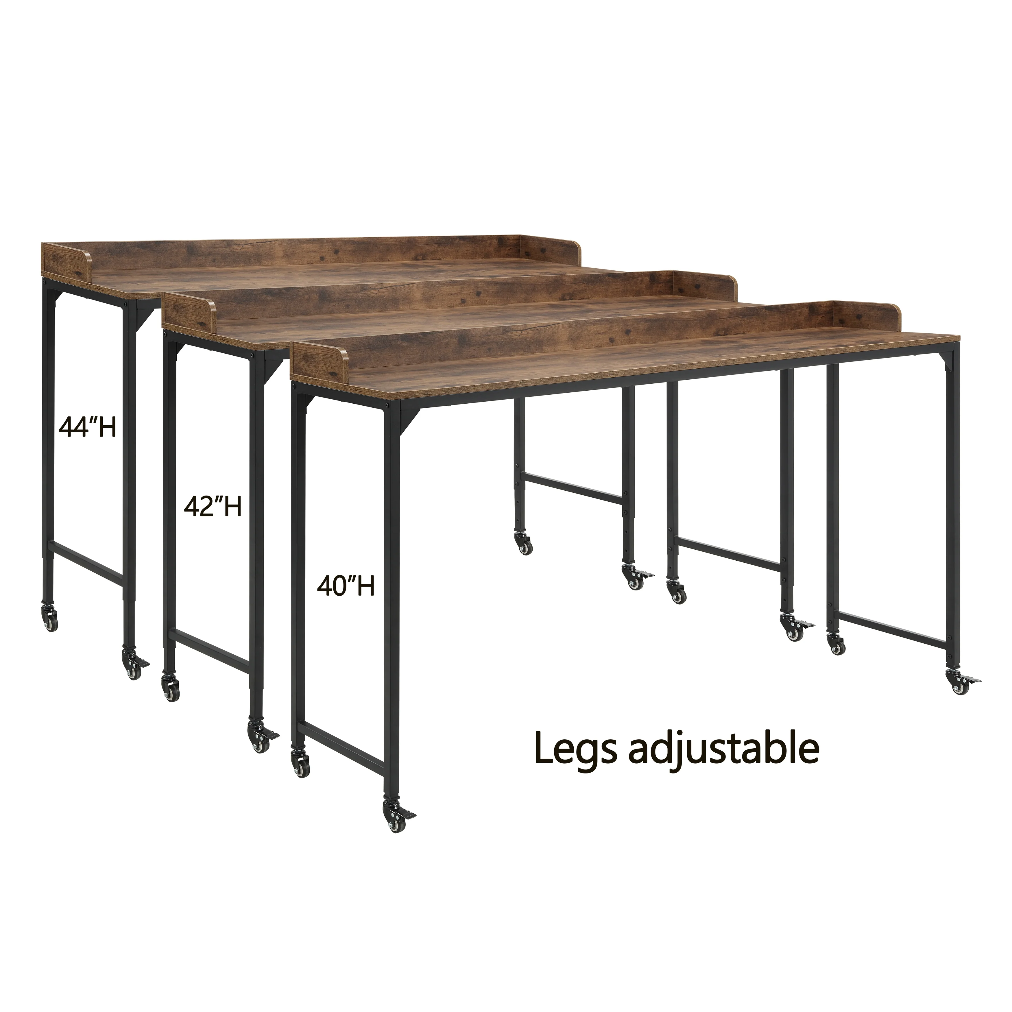 Sumter Over The Bed Desk in Black/Brown - 5963BR-22 - Image 5