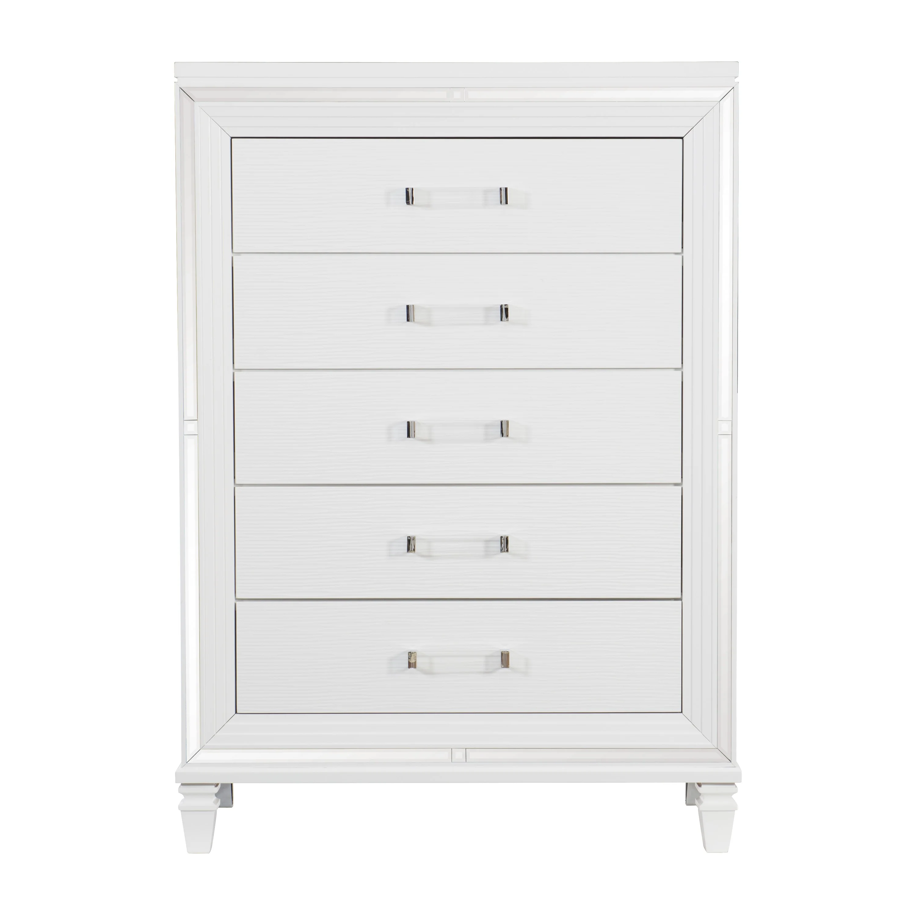 Tamsin Chest in White/Transparent - 1616W-9