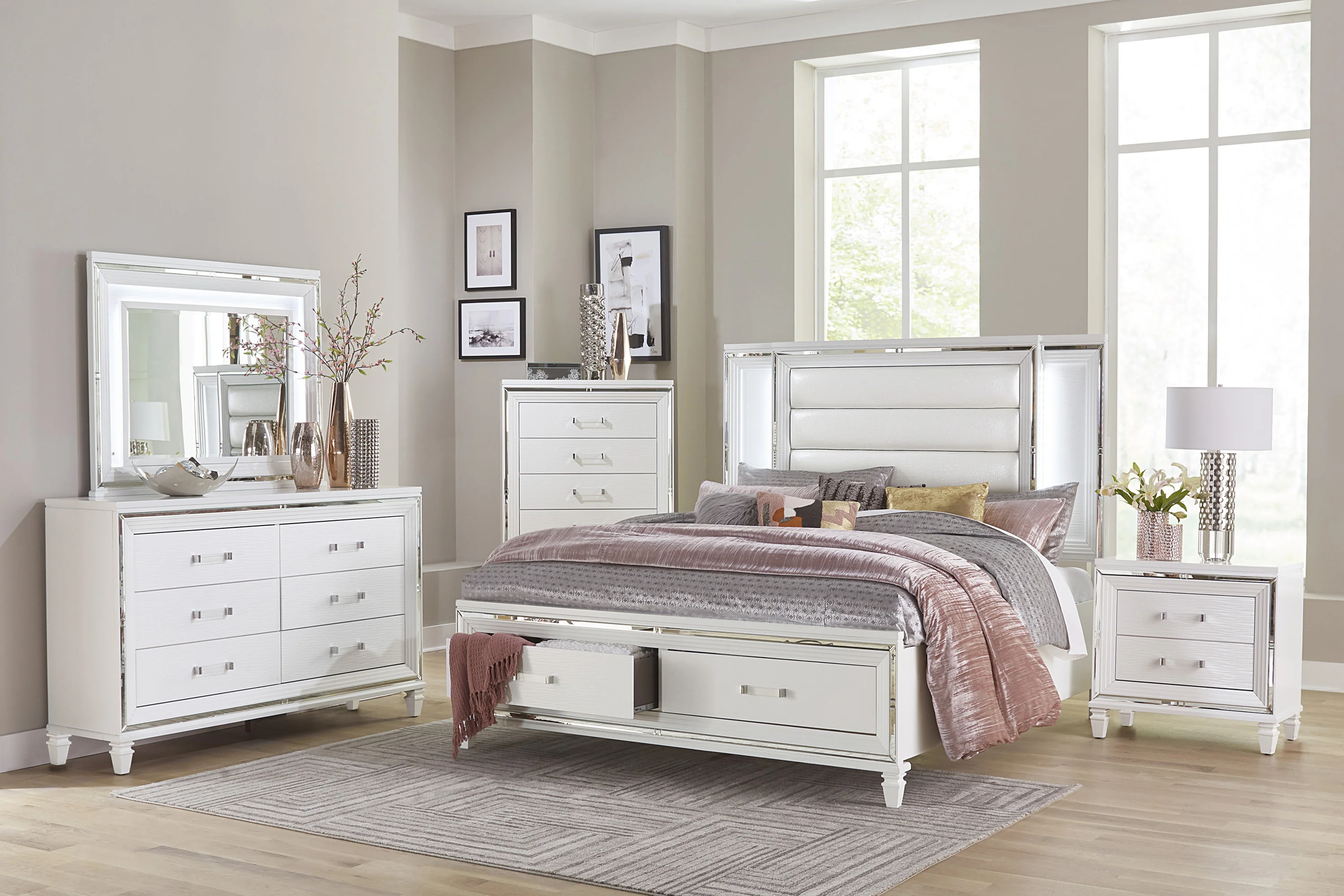 Tamsin Chest in White/Transparent - 1616W-9 - Image 2