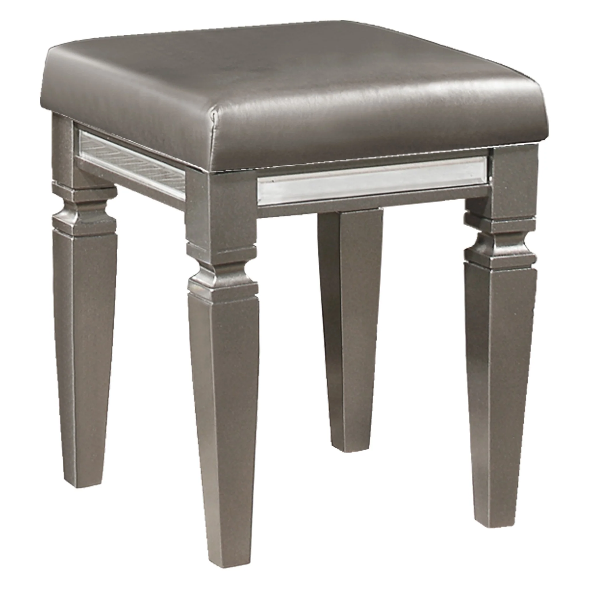 Tamsin Vanity Stool in Gold/Silver/Champagne/Gray/Transparent - 1616-14 - Image 4