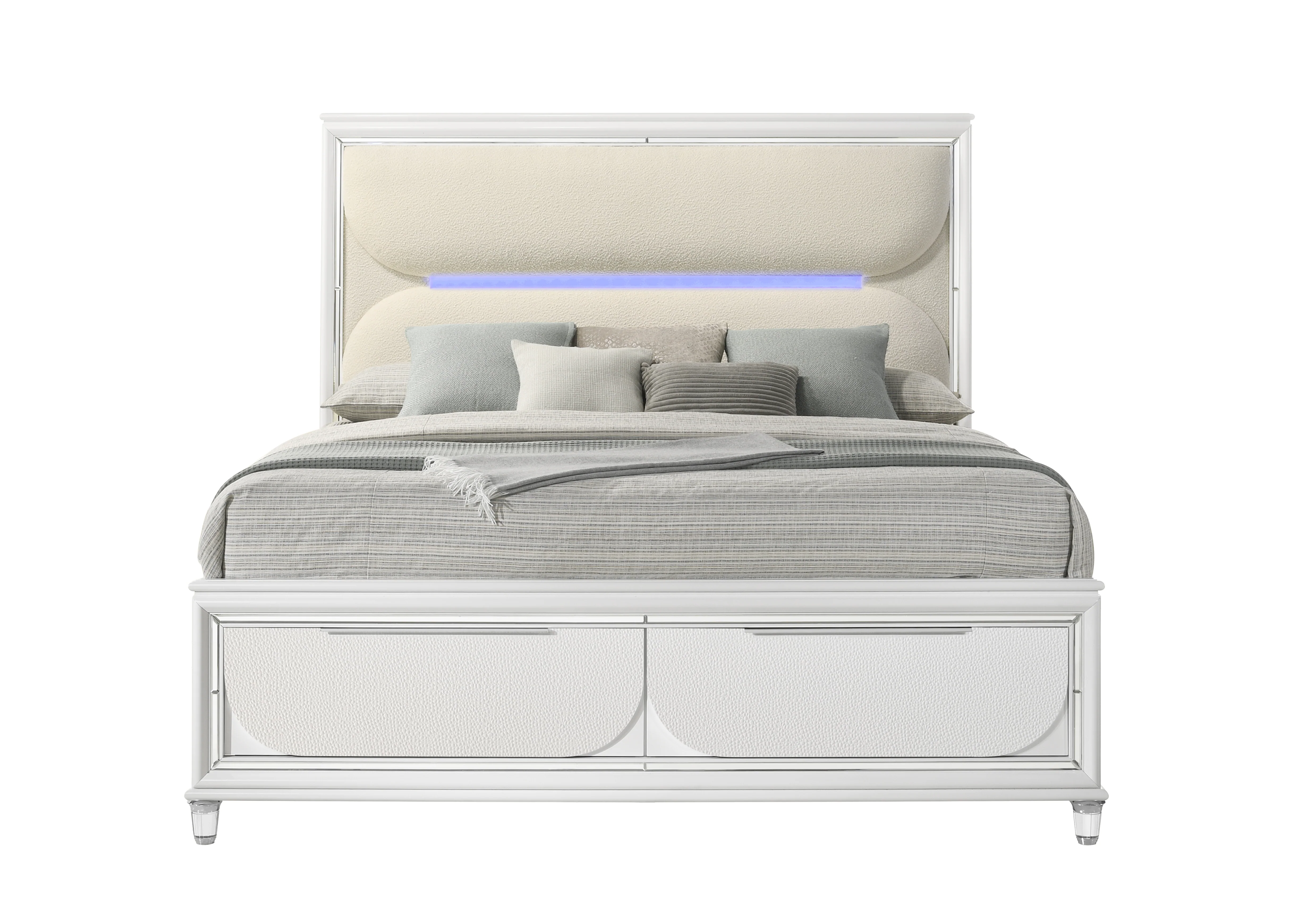 Tarian Queen Bed w/Storage & LED - Image 9