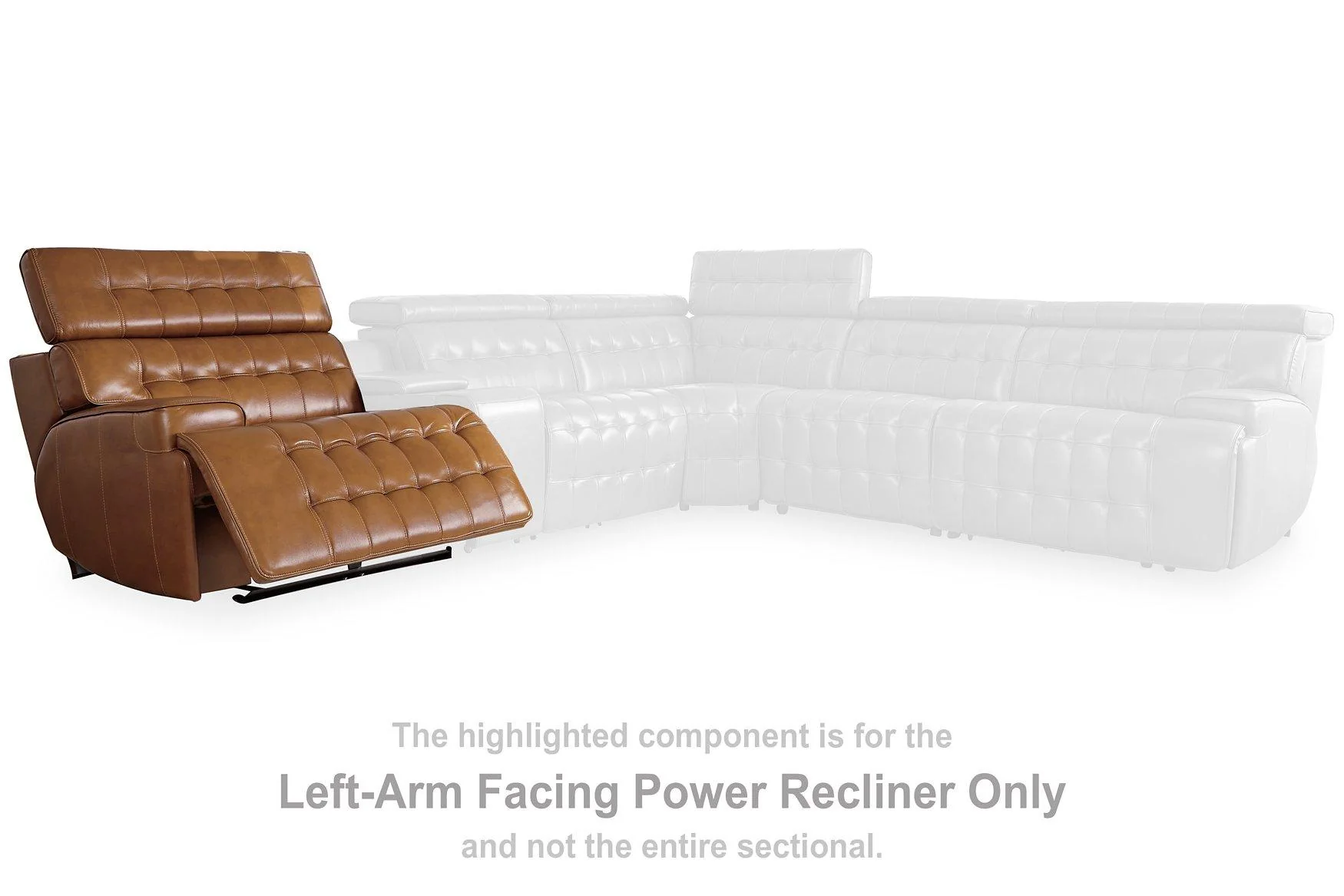 Temmpton Power Reclining Sectional Loveseat - Image 5